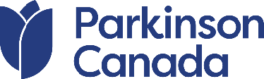 Logo of Parkinson Canada featuring a stylized blue tulip.