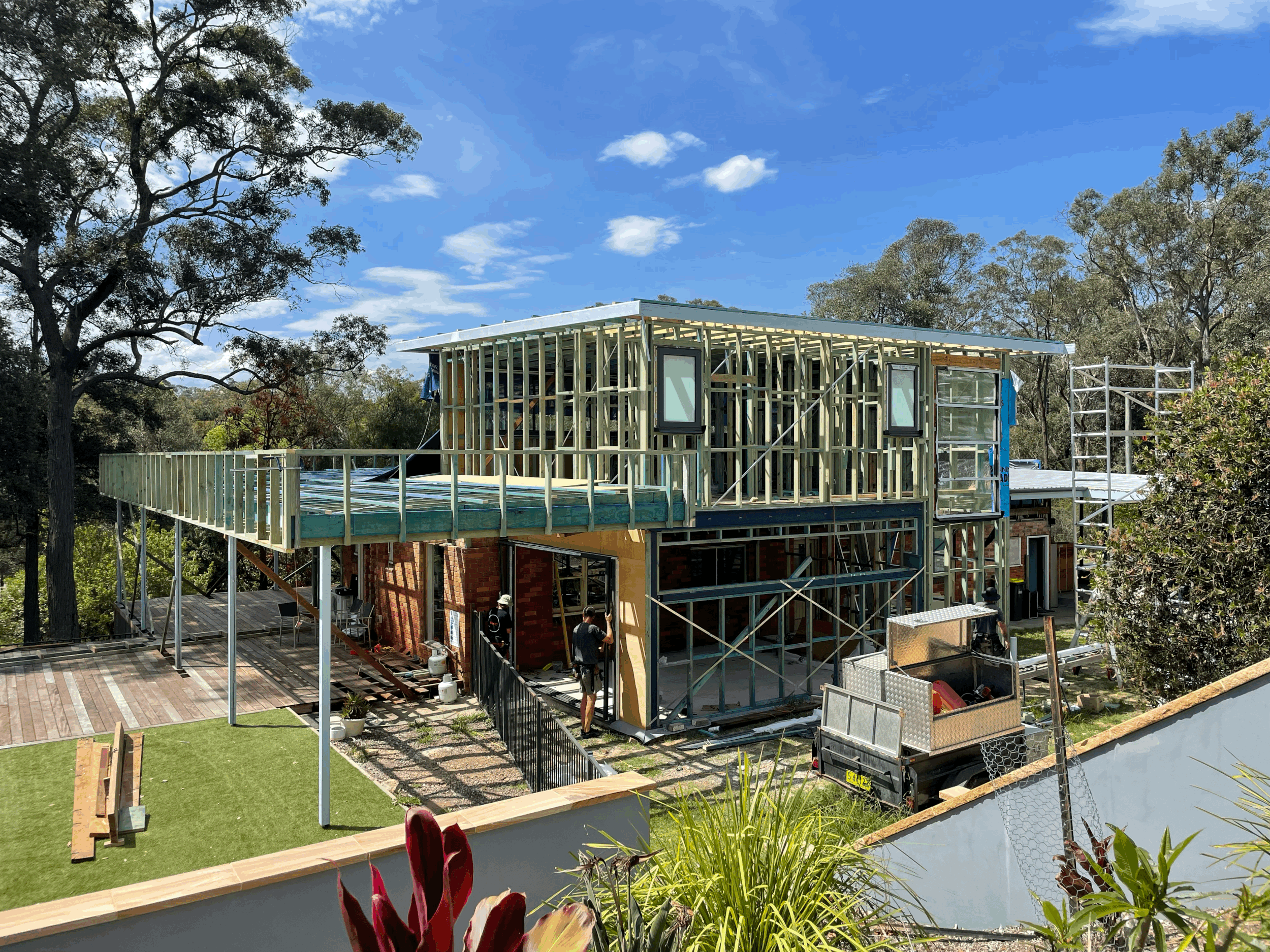 Timber house frame Glenorie
