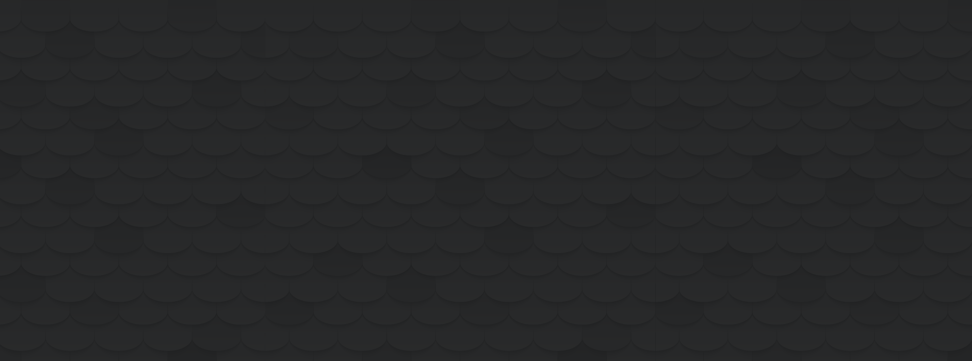 A dark background with a pattern resembling fish scales or overlapping semicircles.