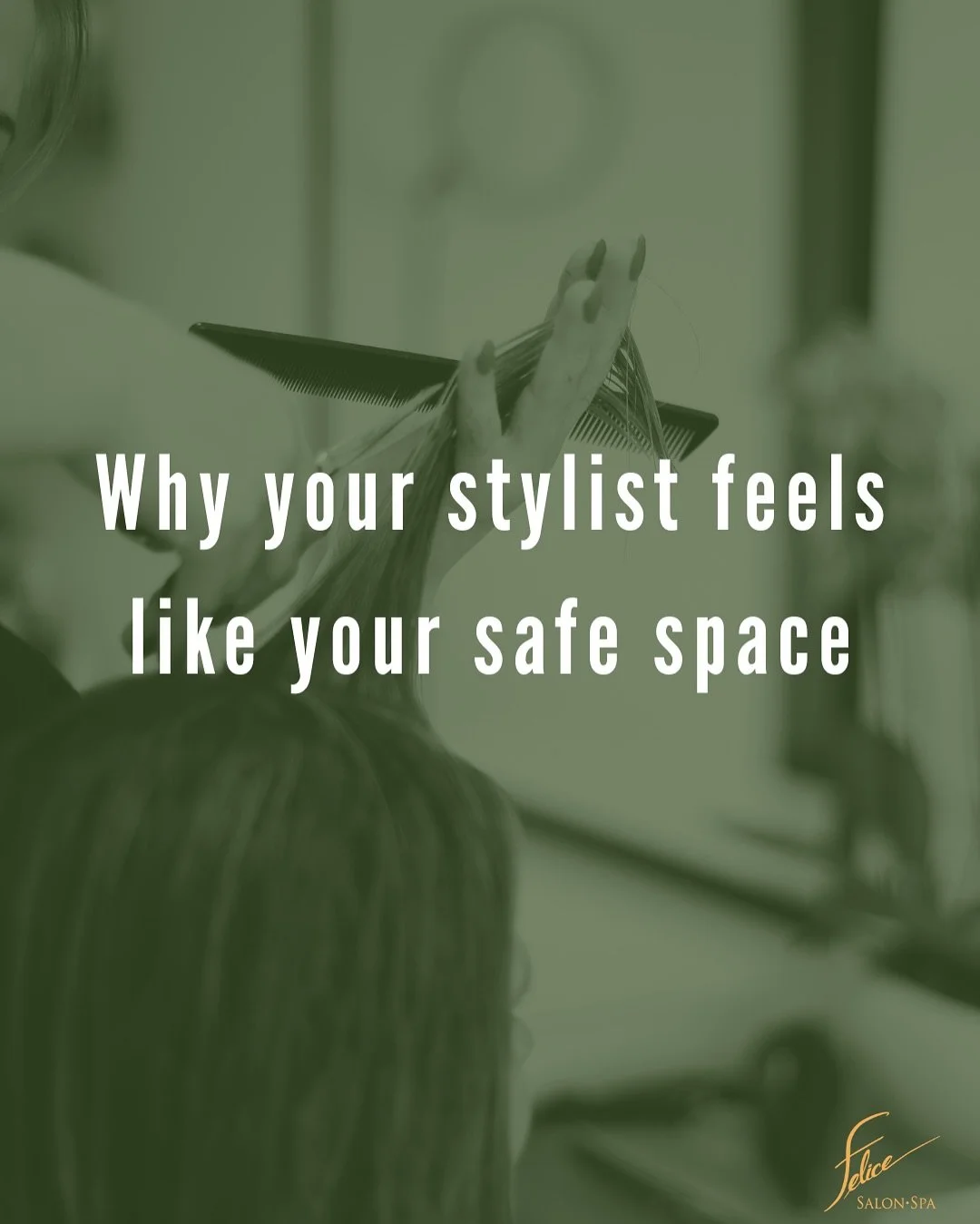There&rsquo;s something powerful about the relationship between you and your stylist 💬
It&rsquo;s built through touch, trust, and time &mdash; and just like your hair, it grows with care. 🌿

At Salon Felice, we believe beauty is more than a look &m