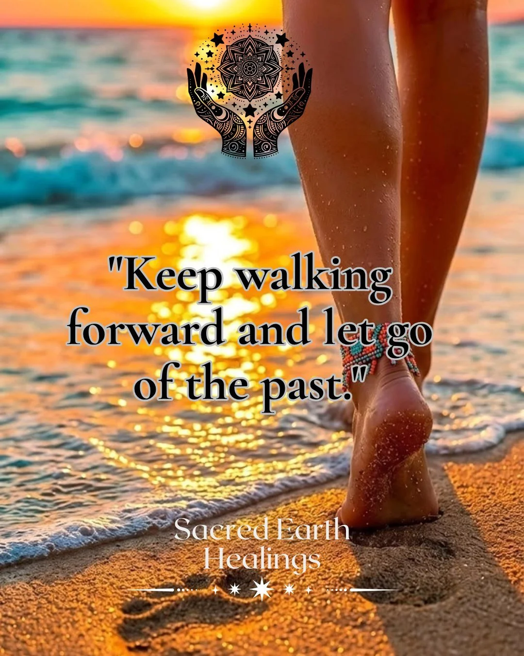 The past no longer has power over you, it's just a mere memory that you can't change, but what you can do is to keep walking forward, one step at a time, and learn the lesson from the past experience, reflect on it, and use it as a guide to make bett