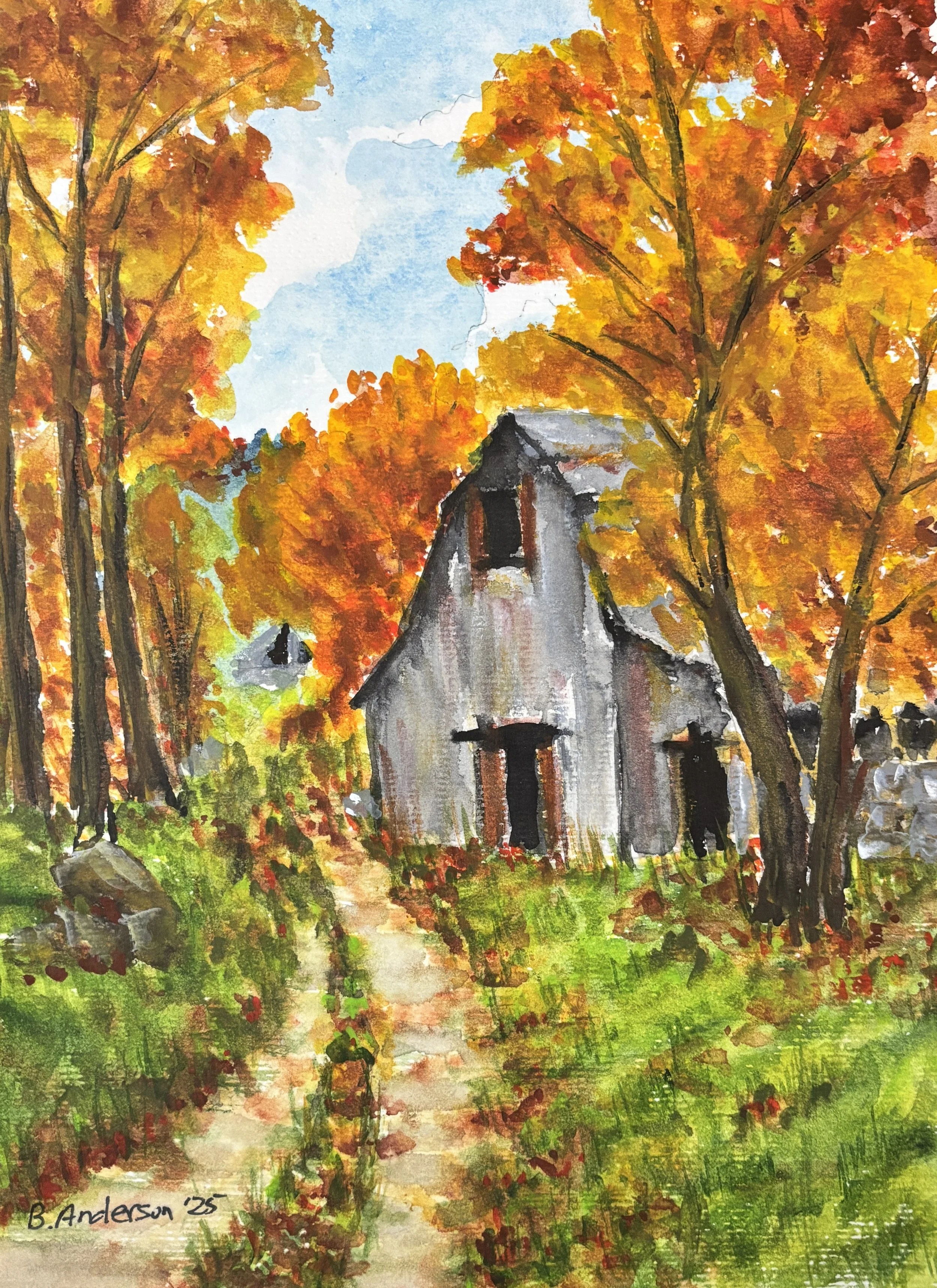The Weathered Barn’s Golden Halo 9 × 12