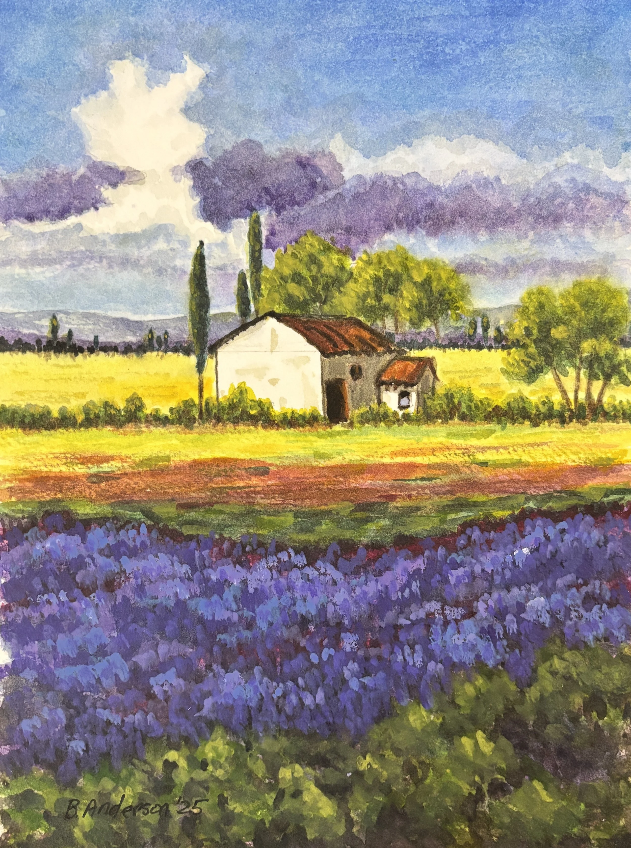 Rustic Serenity in Bloom 9 × 12