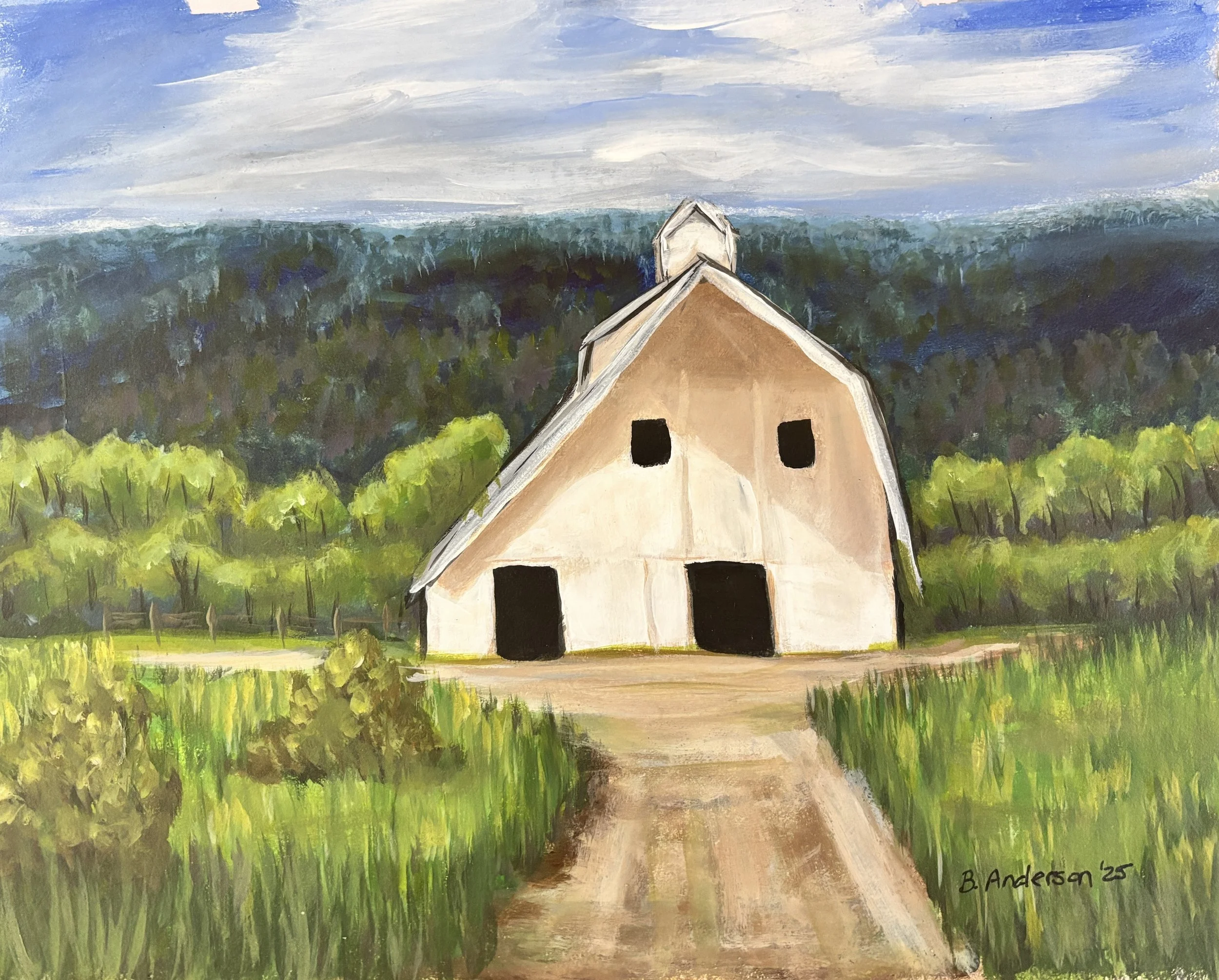 Harmony at the Forest's Edge Watercolor