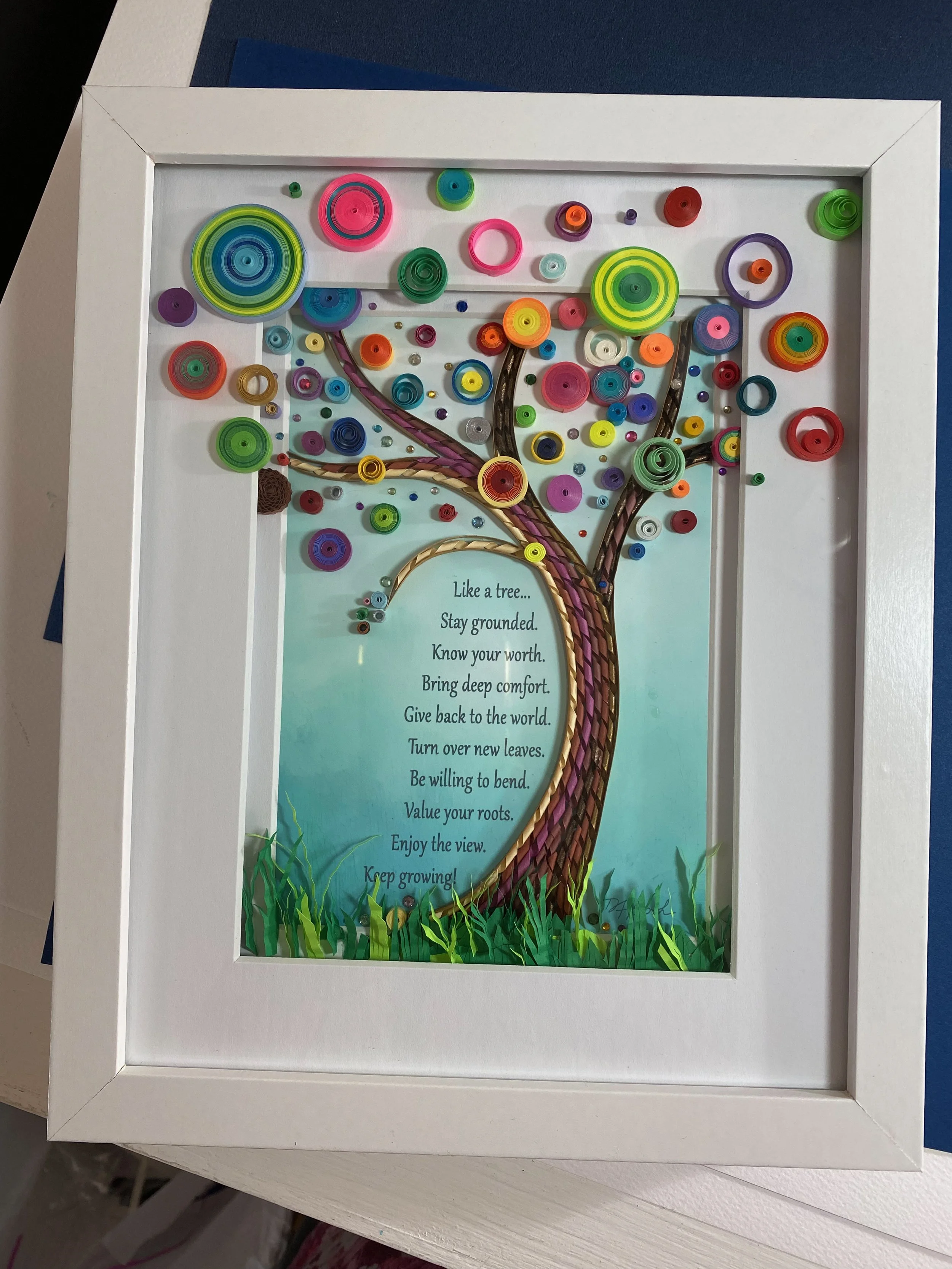 Commissioned Wisdom Tree, Framed