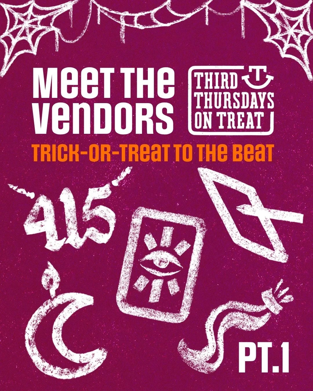 ✨ VENDOR SPOTLIGHT PT. 1 ✨

🎃 Meet some of the local vendors joining us for Trick or Treat to the Beat!

Featuring: ✨ @color.myhair &bull; Hair tinsel 💌 @homie.sf &bull; Stickers &amp; art 🕯️ @blithespiritcandles &bull; Spell candles 🔮 @dreamseed