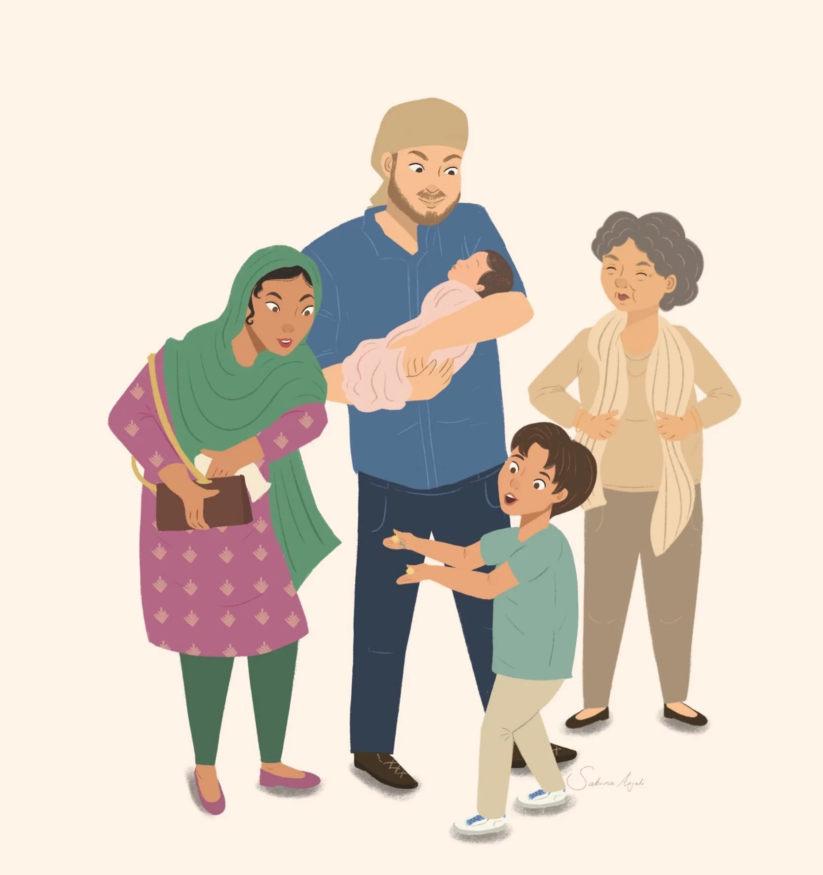 I wanted to share some more close ups of my favorite characters I drew into a spread illustration! I loved creating this family ✨

#kidlitartist #picturebookillustration #picturebookart #kidlitillustration #childrensbookart