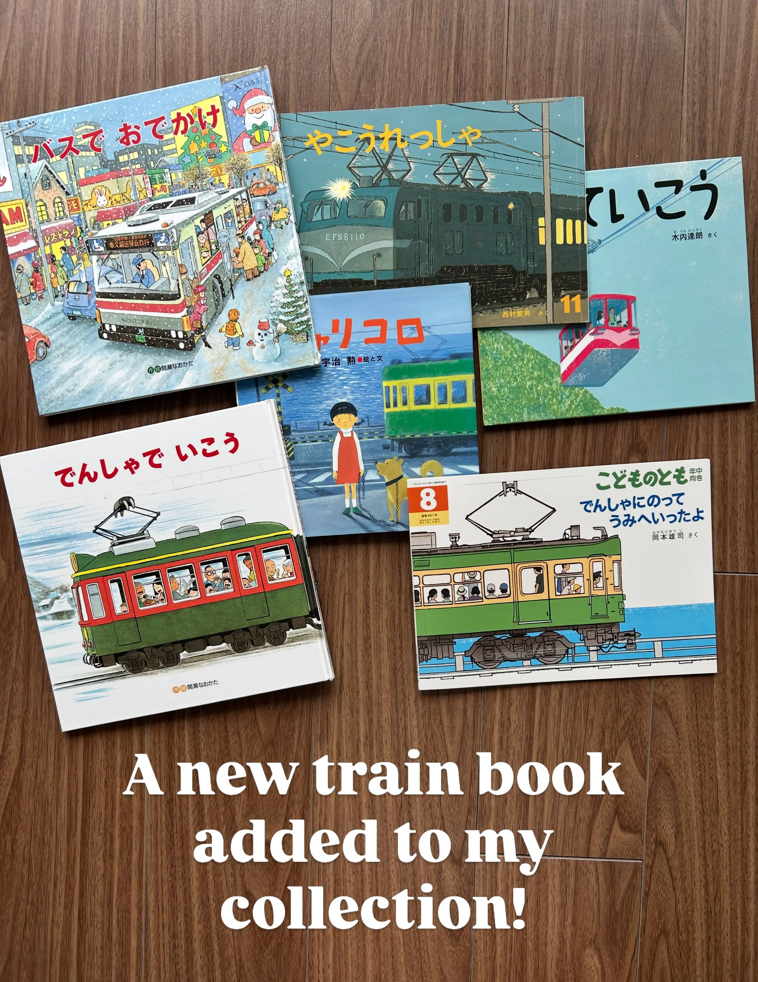 A new train book added to my transportation picture books collection 🚞

The new book is 「でんしゃにのってうみへいったよ」岡本司 MY FAVORITE TRAIN TRIP TO THE SEA by Yuji Okamoto

If you love children&rsquo;s books and trains, you might like this one ✨✨

#picturebooks 