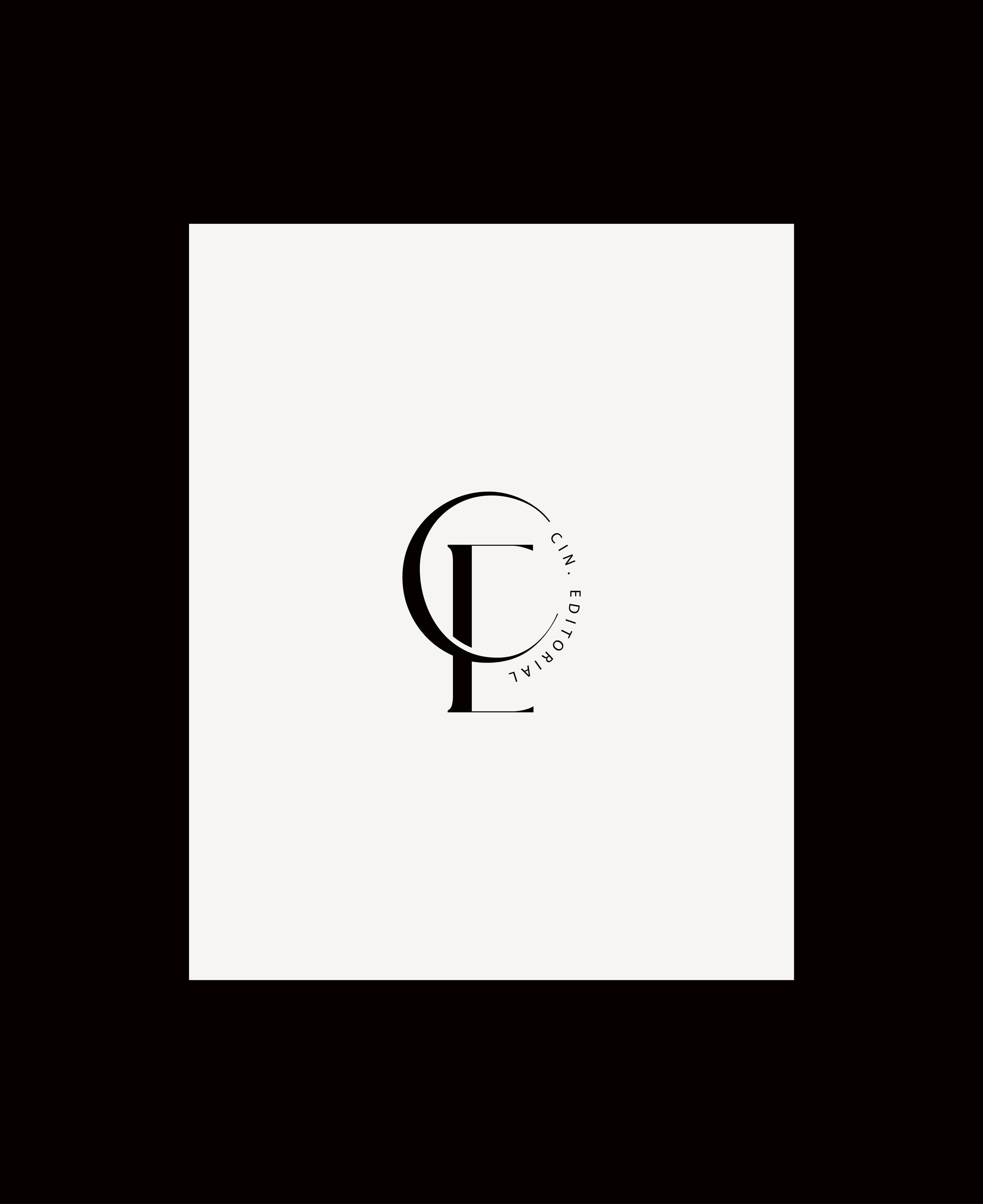 A logo featuring the letters 'C' and 'E' in black on a white background, with the words 'CIN. EDITORIAL' arranged in a circle around the letters.