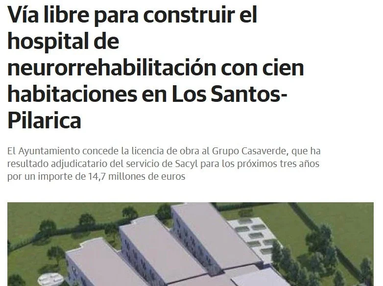 MEDIOS: Vía libre para construir el hospital de neurorrehabilitación con cien habitaciones