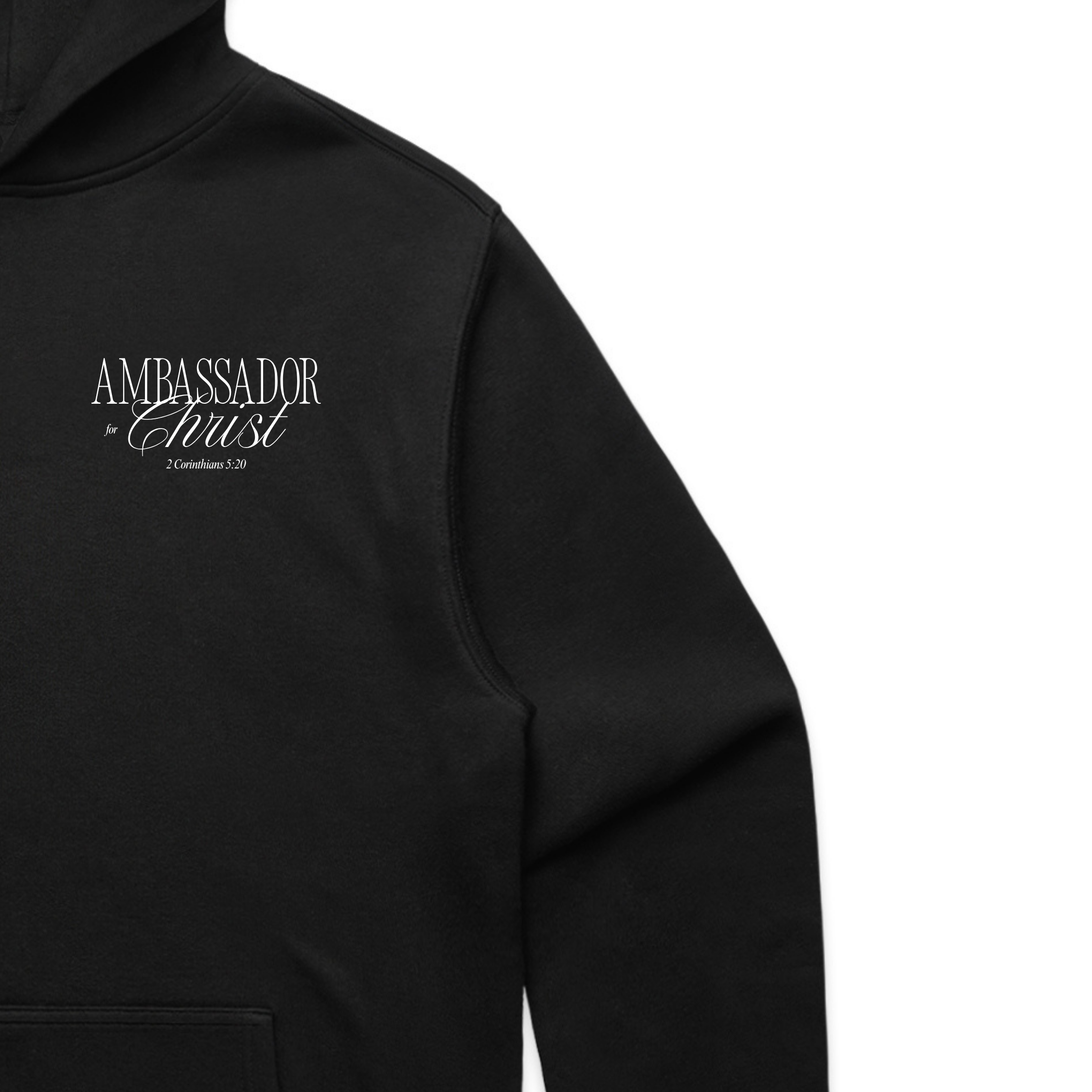 Ambassador for Christ Relax Hood (Front) Black (2).png