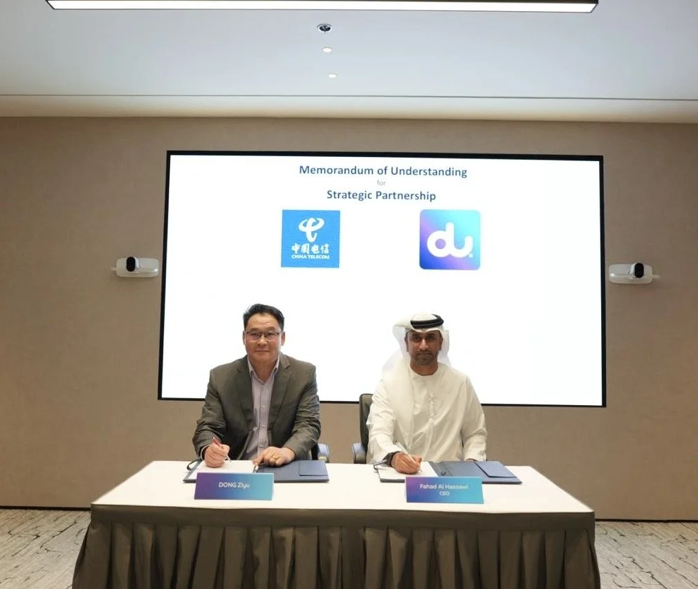 du and China Telecom Global sign MoU on UAE smart-nation telecom projects
