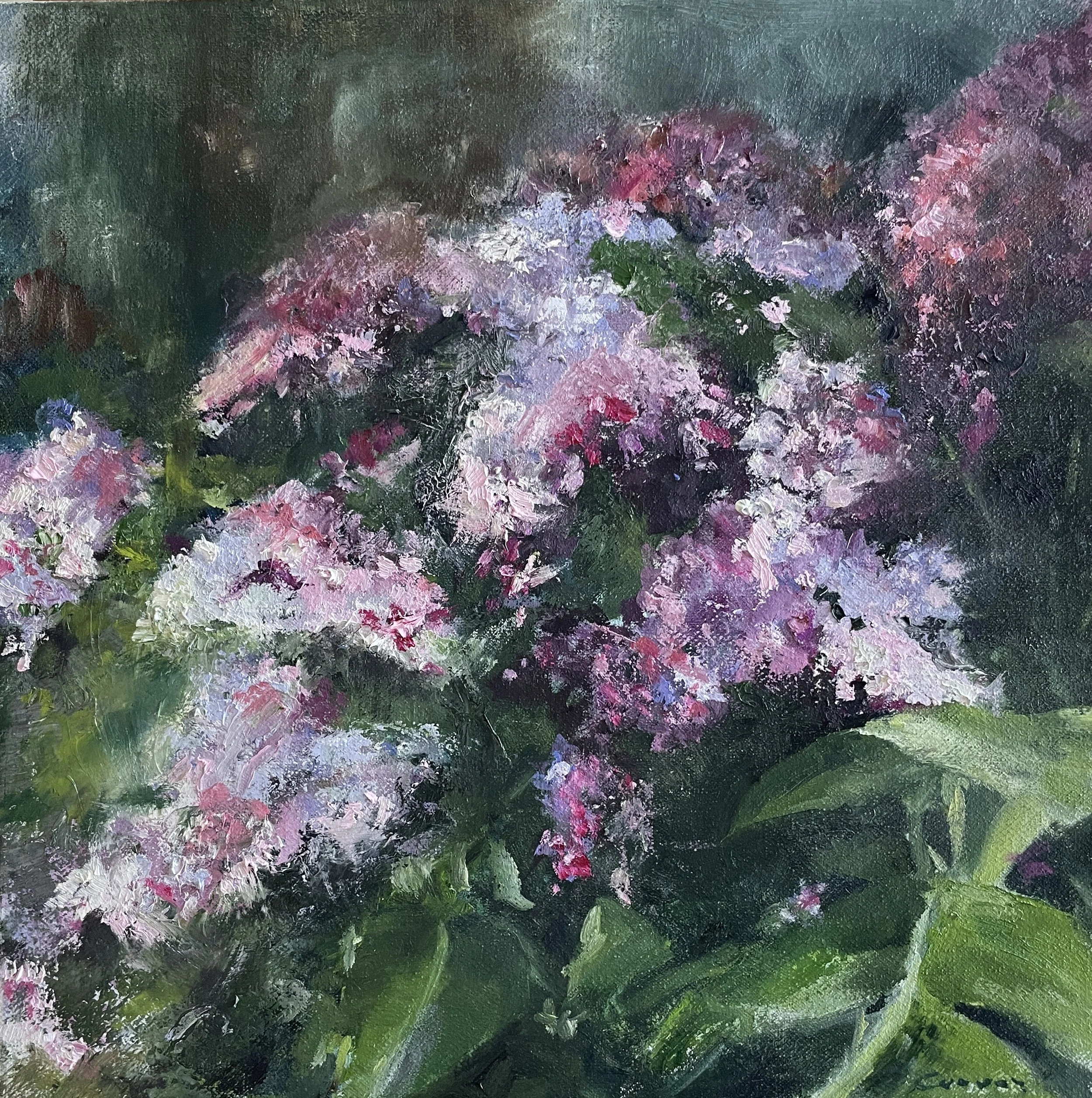 Lilacs | oil on linen | 30 x 30 cm | available 