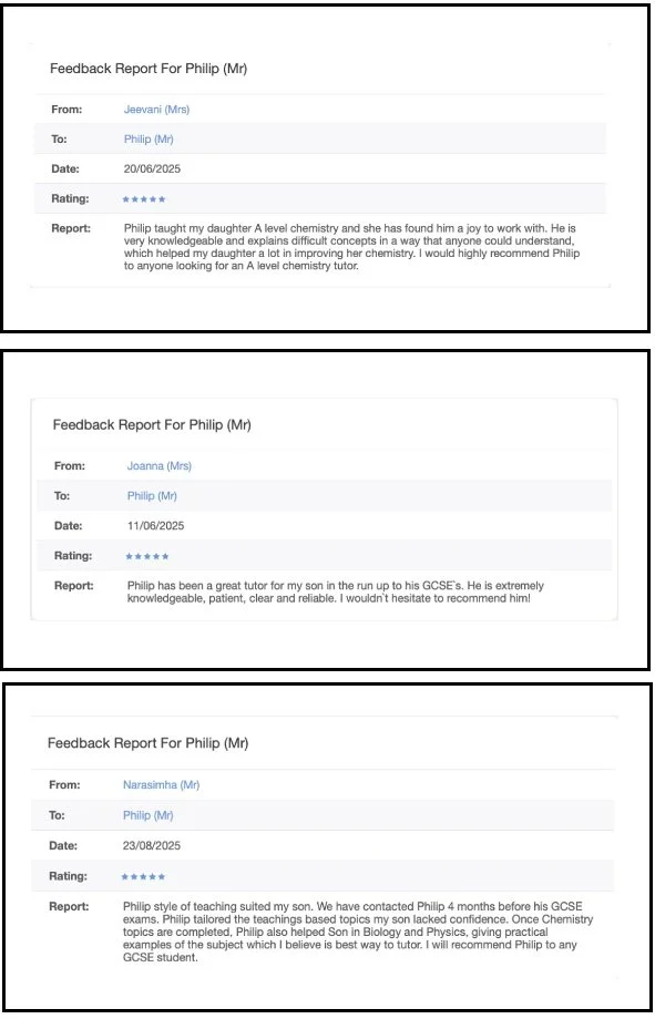 CHEMISTRY A LEVEL TUITION