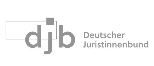 Logo des Deutschen Juristinnenbundes mit den Buchstaben 'djb' und dem Schriftzug 'Deutscher Juristinnenbund'
