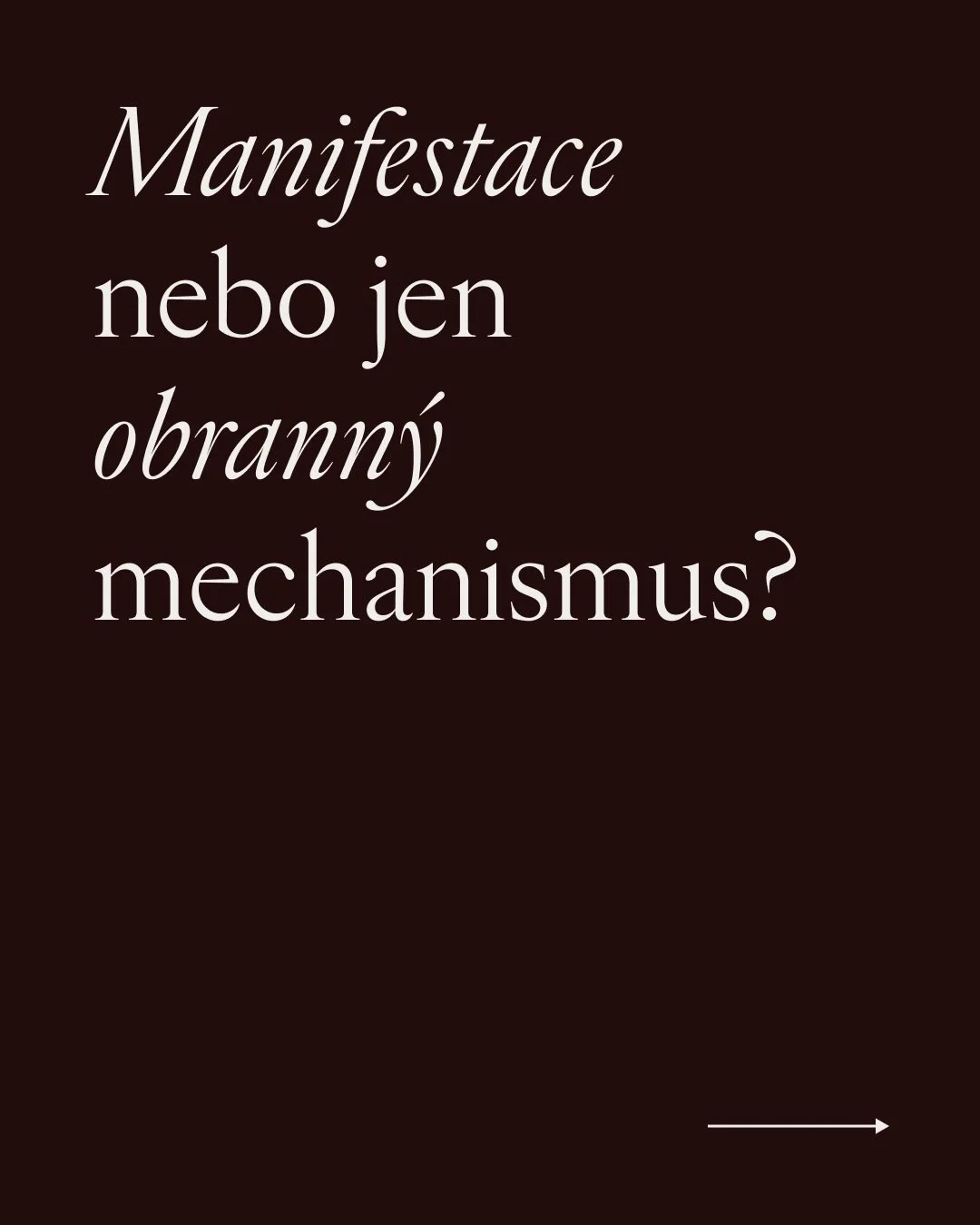 Vizualizace, afirmace, ztělesňov&aacute;n&iacute; pocitu&hellip;

Manifestace je skvěl&yacute; n&aacute;stroj. Ale každ&aacute; mince m&aacute; dvě strany. Z manifestace se velmi snadno může st&aacute;t tvůj obrann&yacute; mechanismus.

&rarr; Obrann