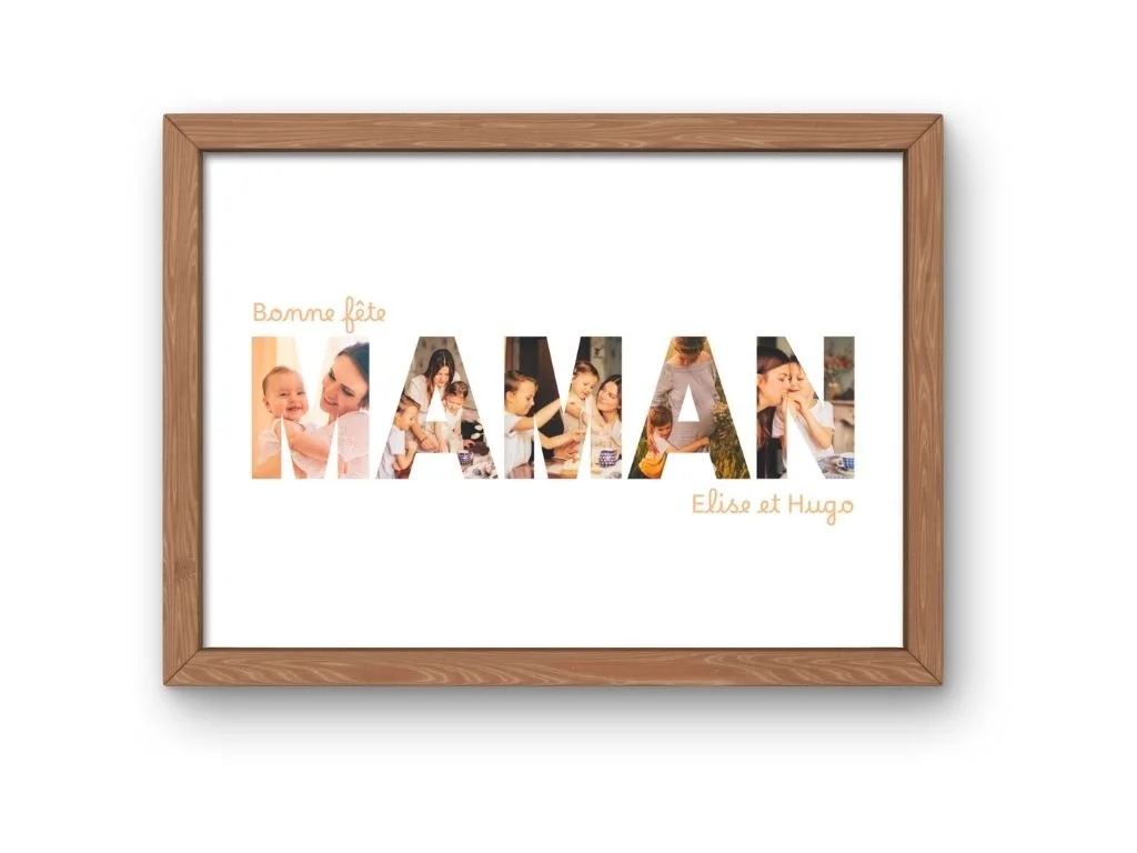 Bonne fête Maman - impression sur papier photo
