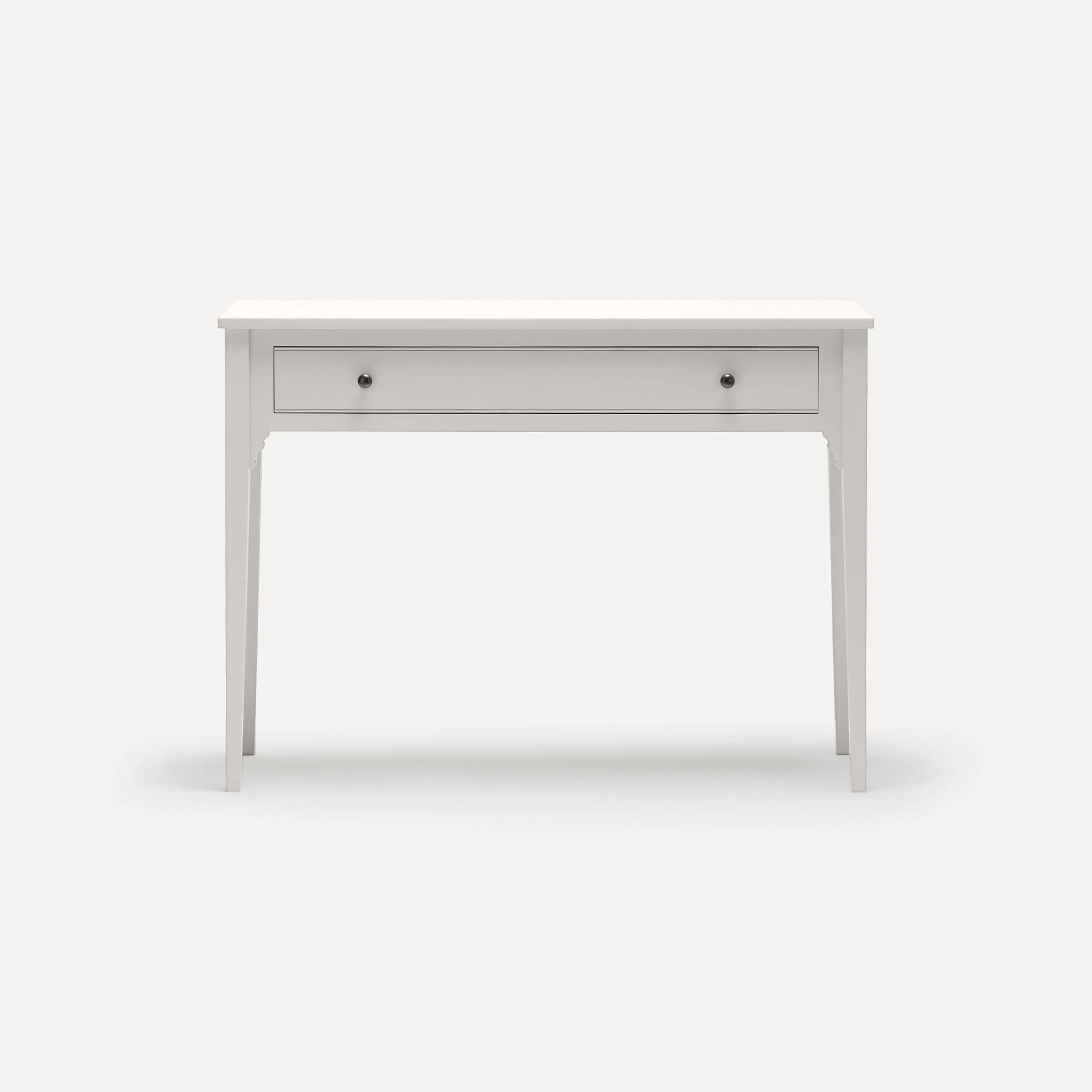 Georgian style semi bespoke hand painted traditional desk console designed by Imperfect Interiors and Pilgrim House