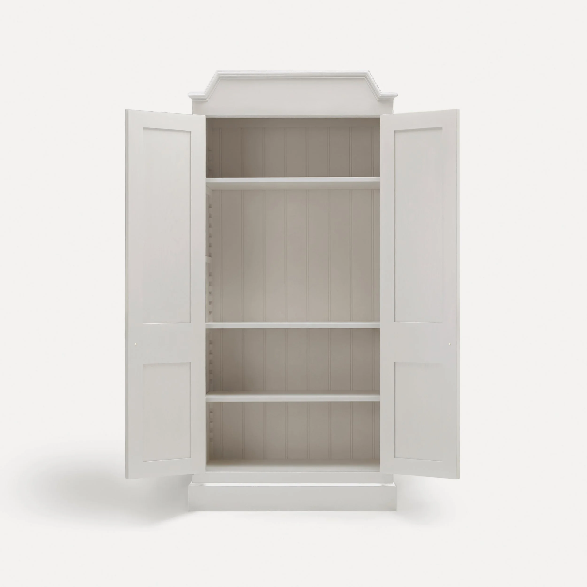 Freestanding Rustic style semi bespoke traditional wooden tv cabinet media unit hand painted designed by Imperfect Interiors and Pilgrim House