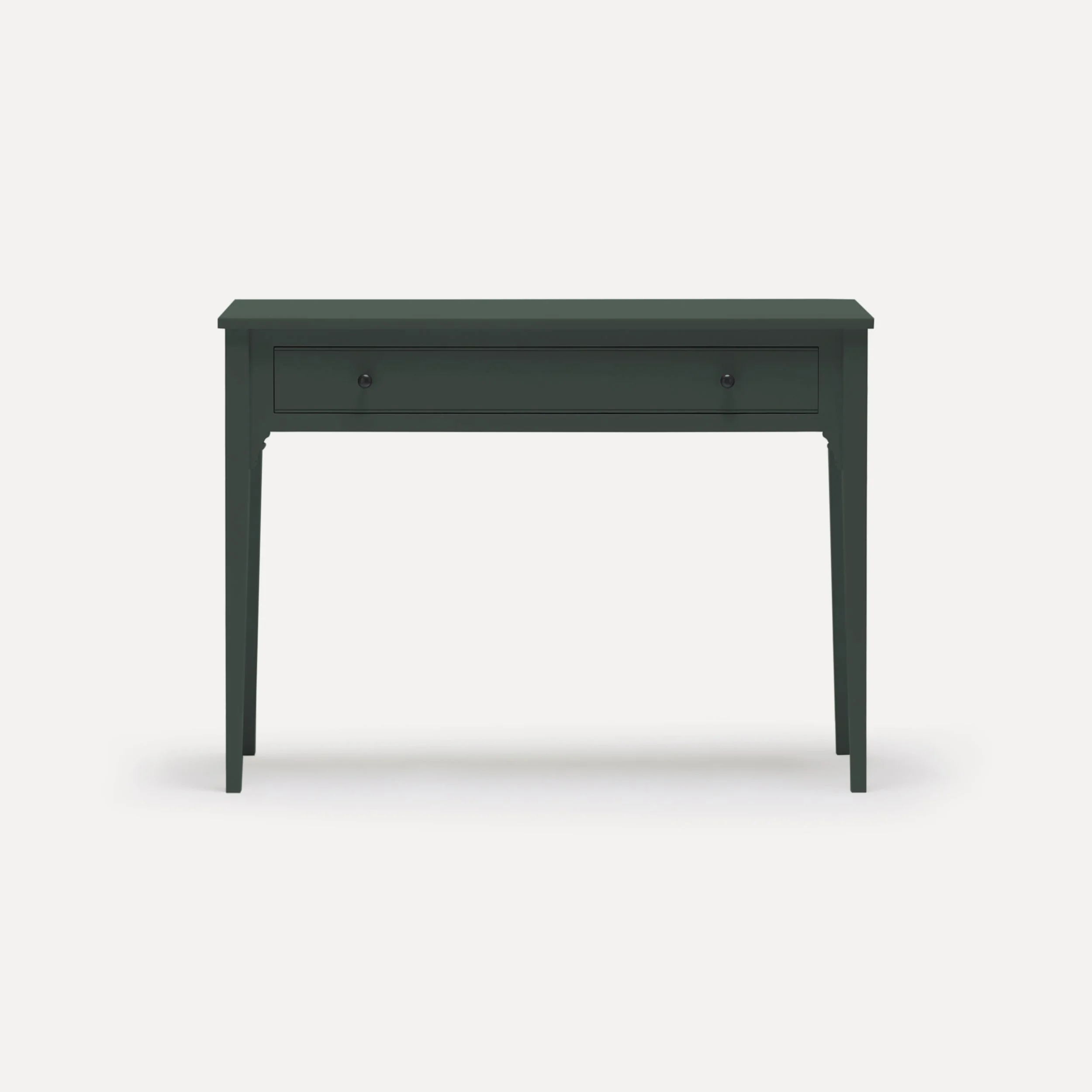 Georgian style semi bespoke hand painted traditional desk console designed by Imperfect Interiors and Pilgrim House