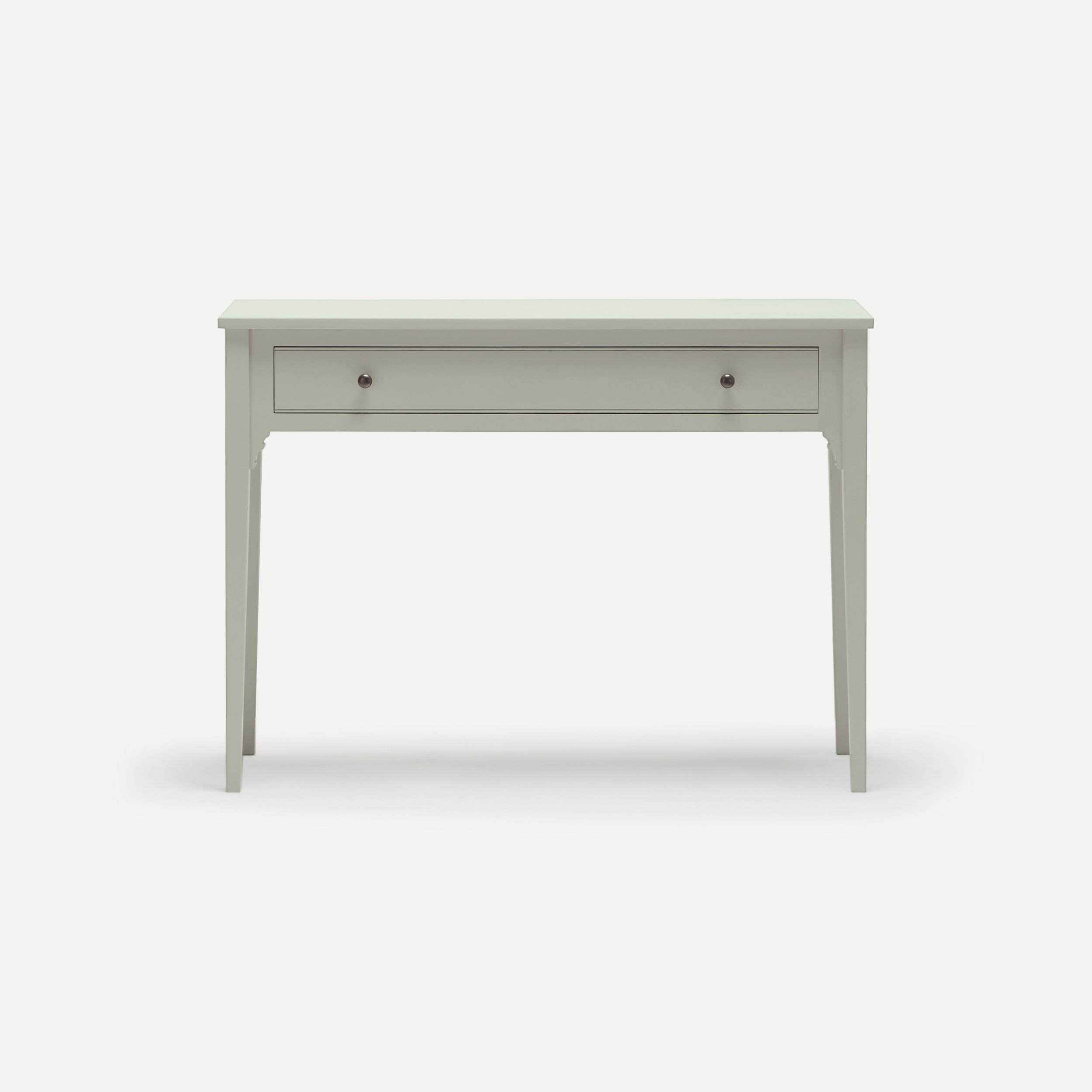 Georgian style semi bespoke hand painted traditional desk console designed by Imperfect Interiors and Pilgrim House