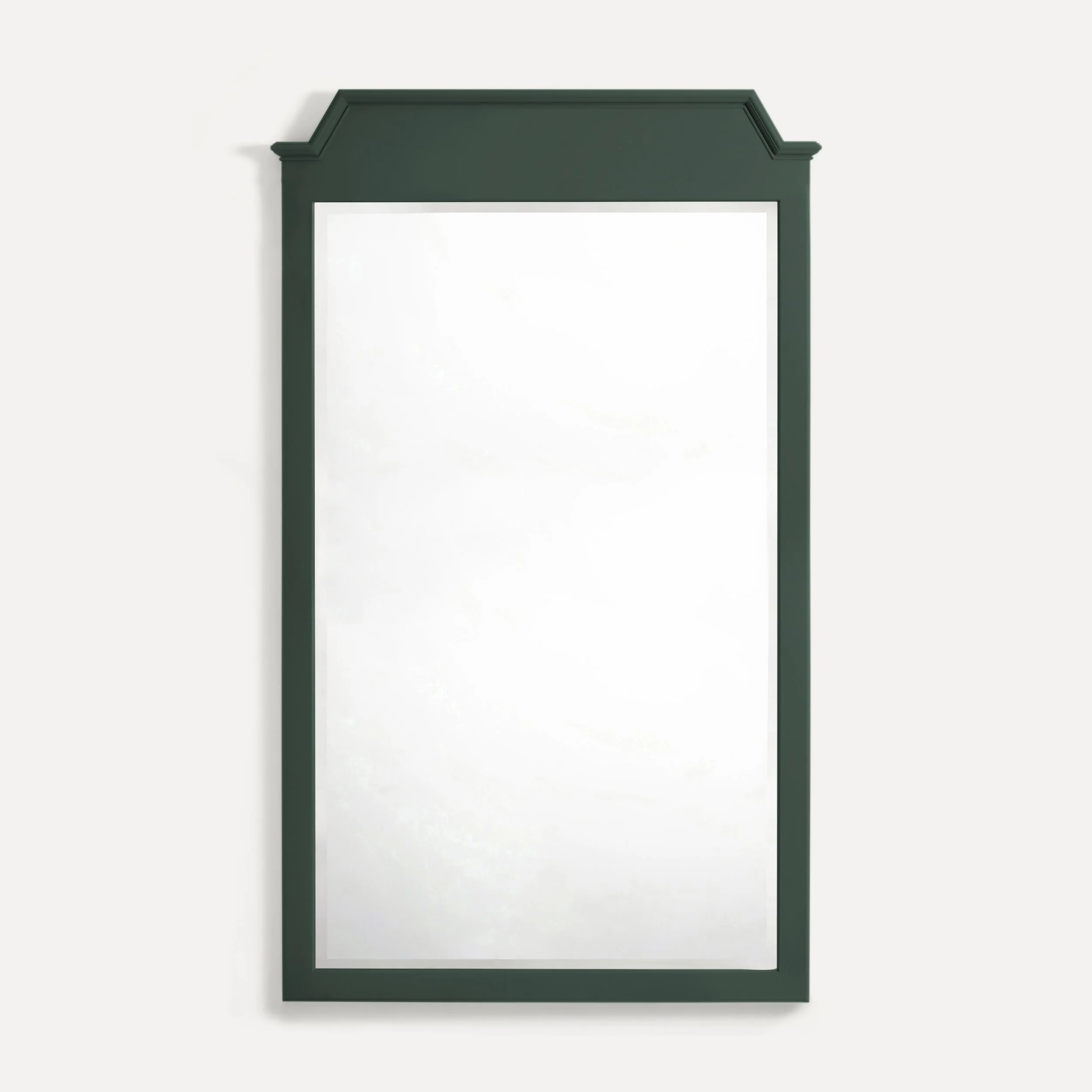 Rustic style semi bespoke hand painted traditional backless wooden mirrors designed by Imperfect Interiors and Pilgrim House