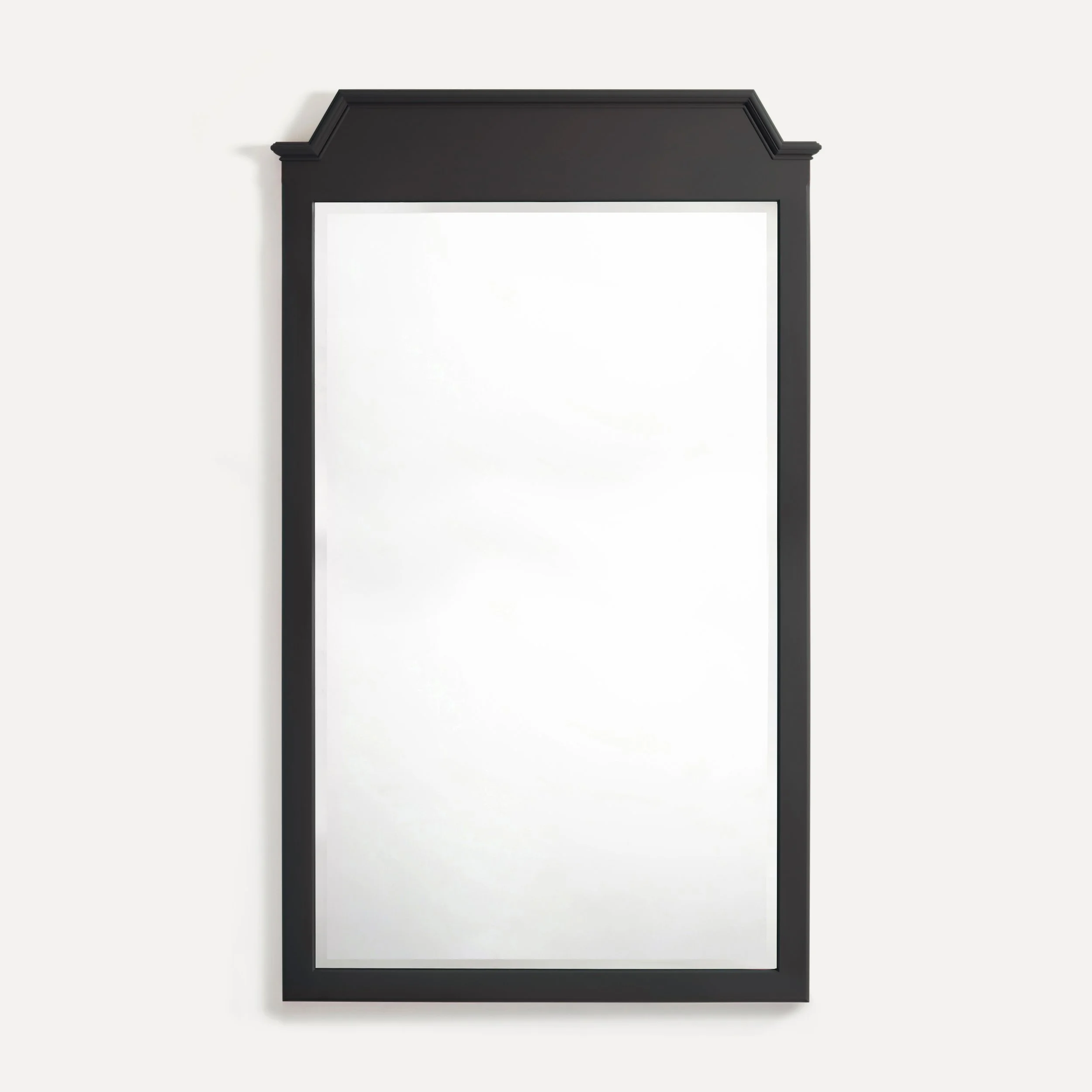 Rustic style semi bespoke hand painted traditional backless wooden mirrors designed by Imperfect Interiors and Pilgrim House