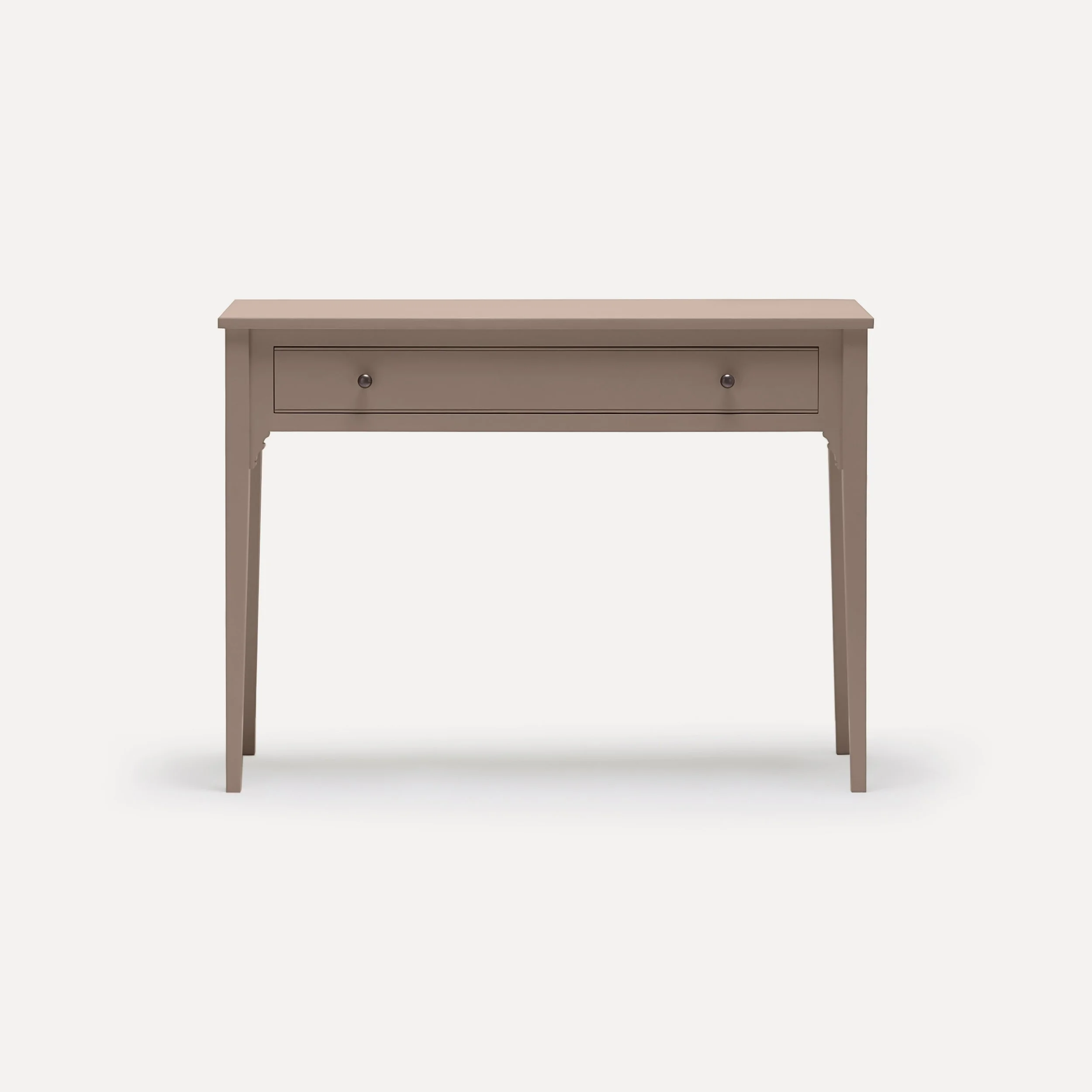 Georgian style semi bespoke hand painted traditional desk console designed by Imperfect Interiors and Pilgrim House