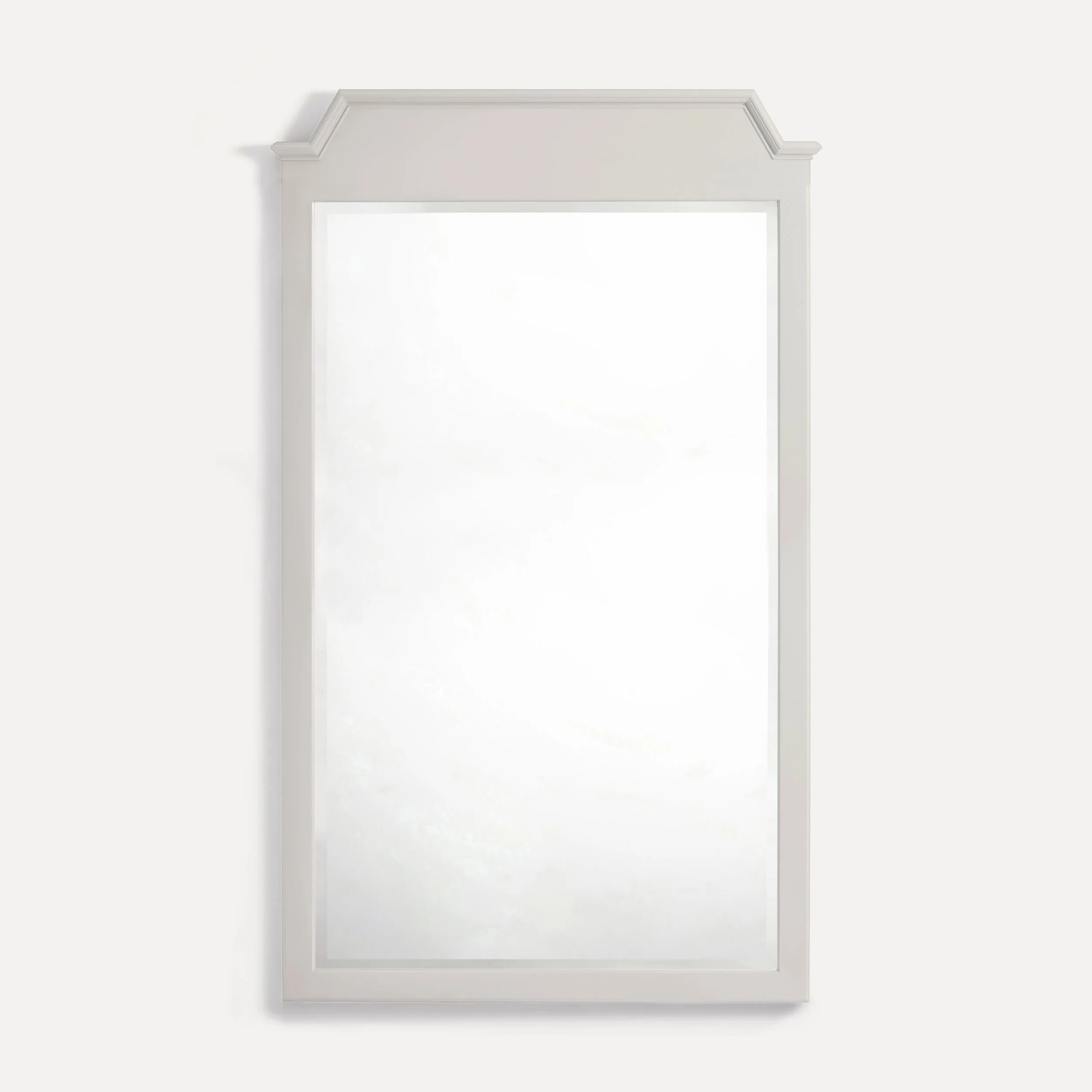 Rustic style semi bespoke hand painted traditional backless wooden mirrors designed by Imperfect Interiors and Pilgrim House