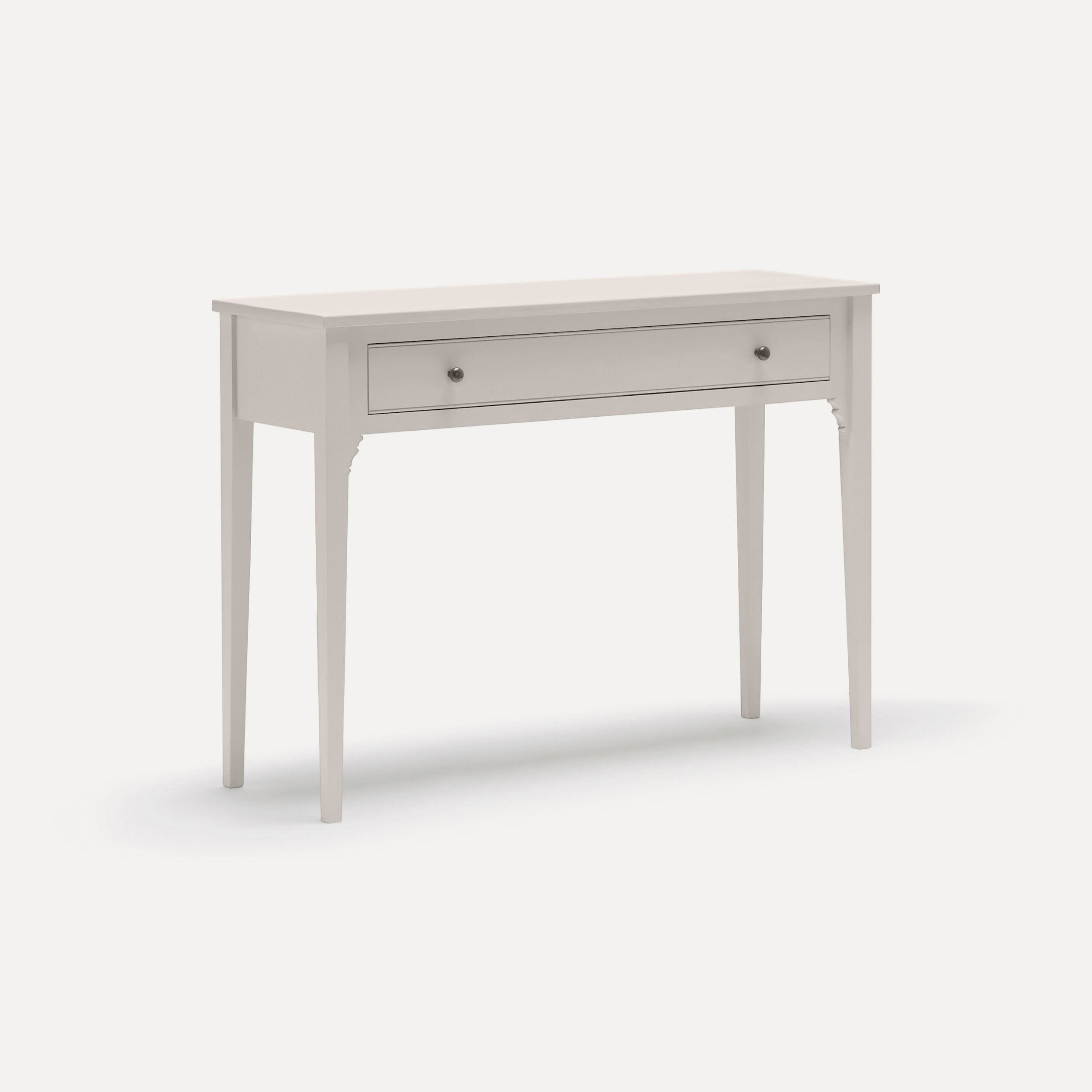 Georgian style semi bespoke hand painted traditional desk console designed by Imperfect Interiors and Pilgrim House