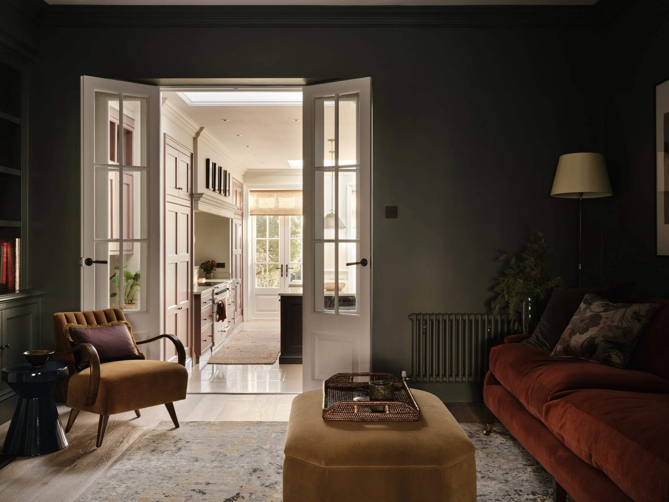 room-painted-in-nettle-tea-deep-green-paint-imperfect-interiors-pilgrim-fenwick-and-tilbrook-range-collaboration