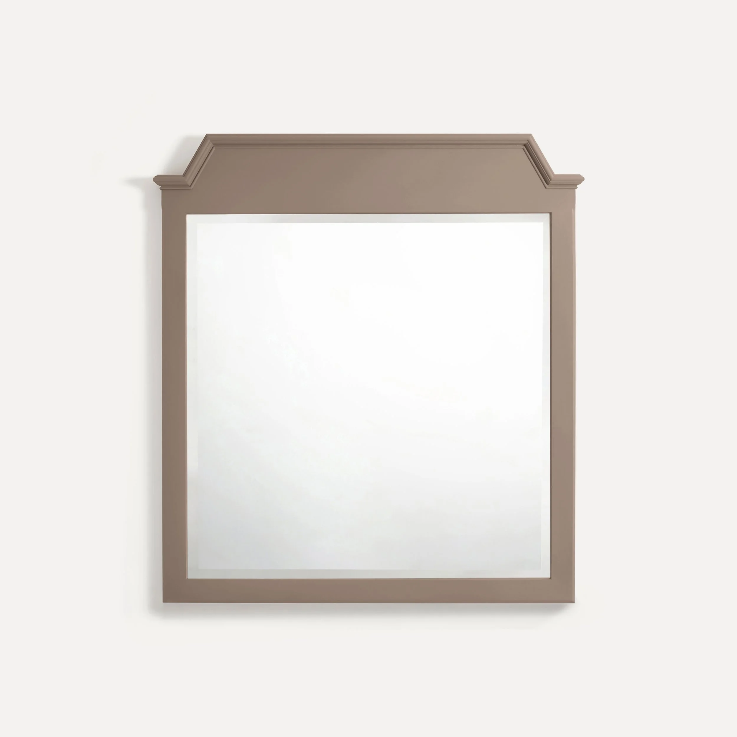 Rustic style semi bespoke hand painted traditional backless wooden mirrors designed by Imperfect Interiors and Pilgrim House