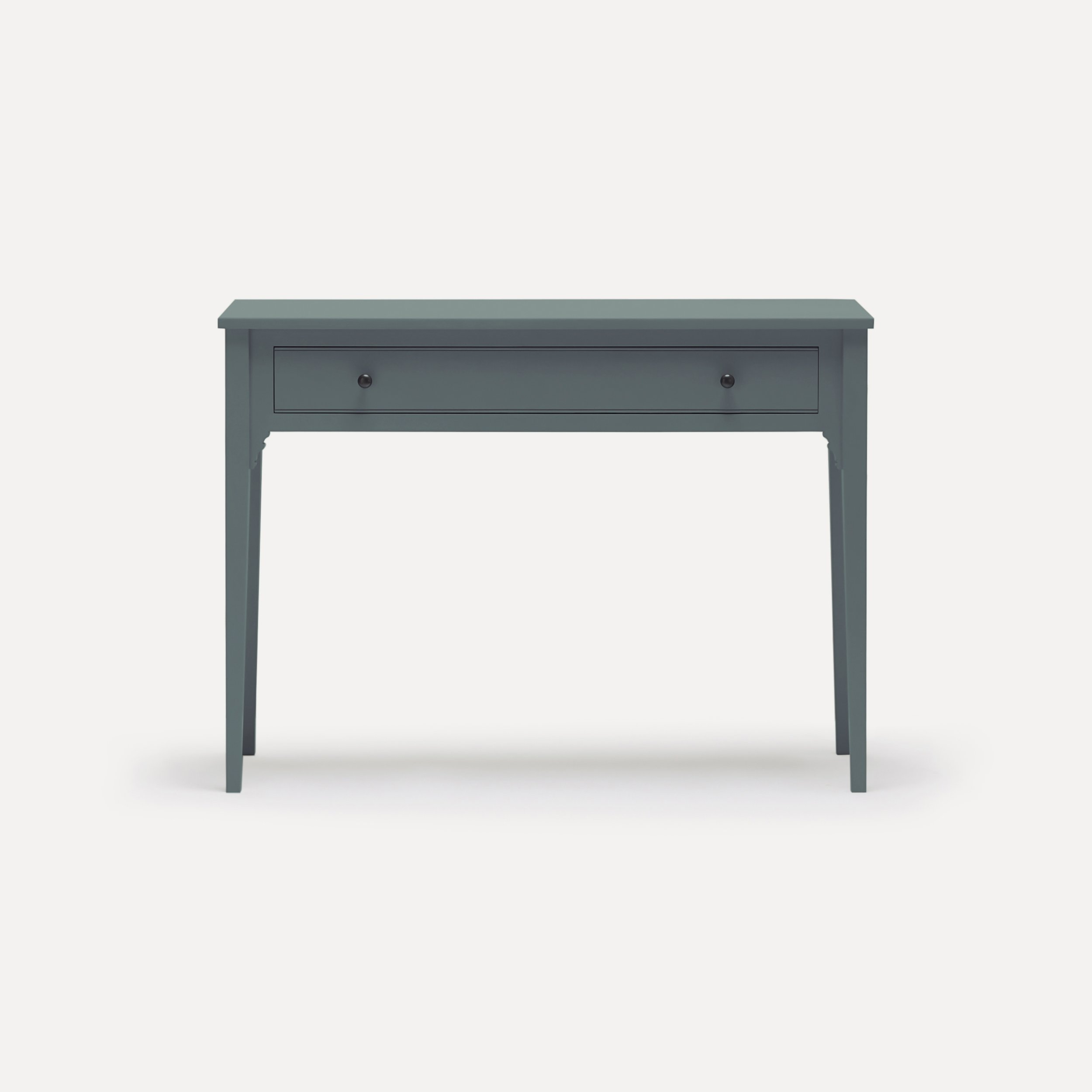 Georgian style semi bespoke hand painted traditional desk console designed by Imperfect Interiors and Pilgrim House