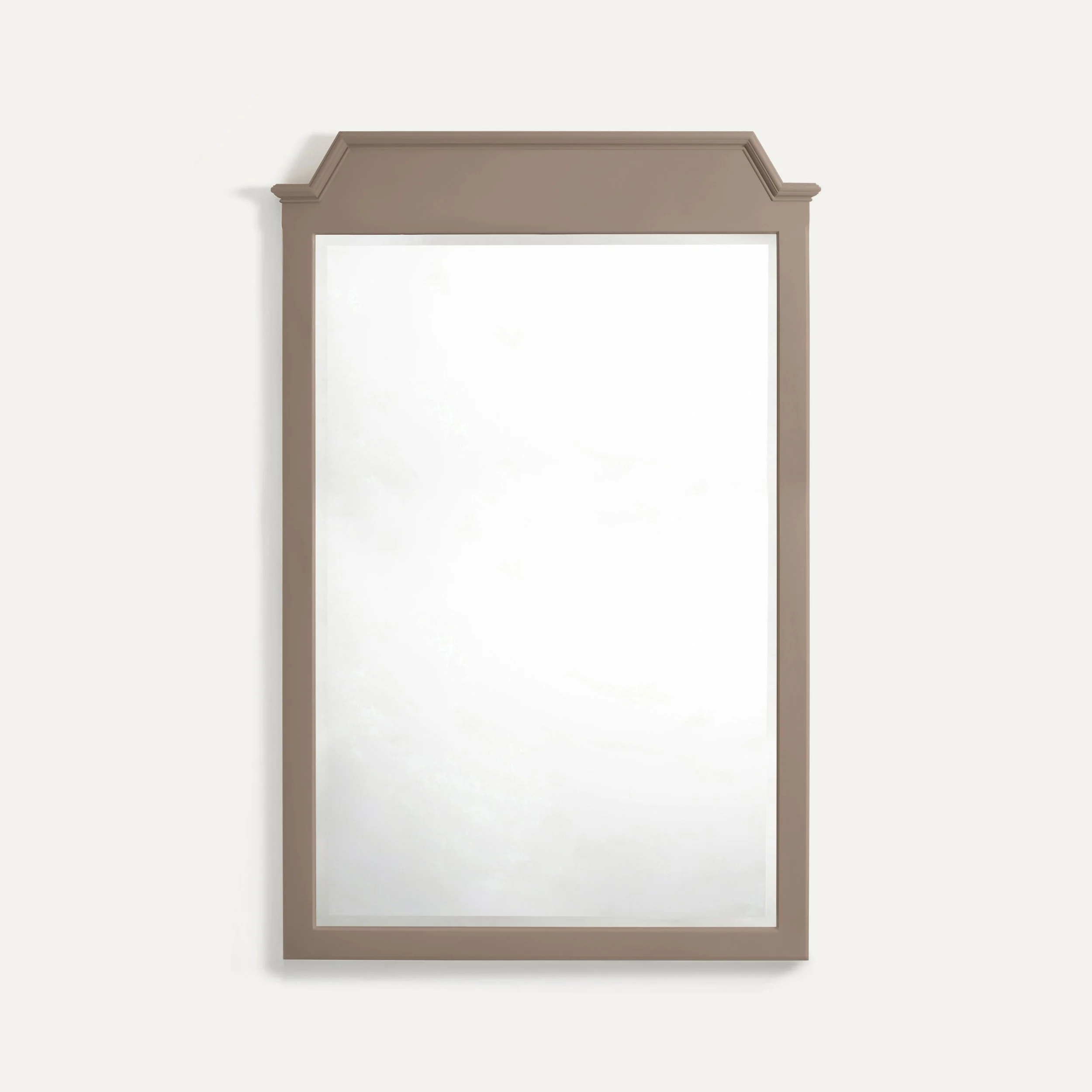 Rustic style semi bespoke hand painted traditional backless wooden mirrors designed by Imperfect Interiors and Pilgrim House