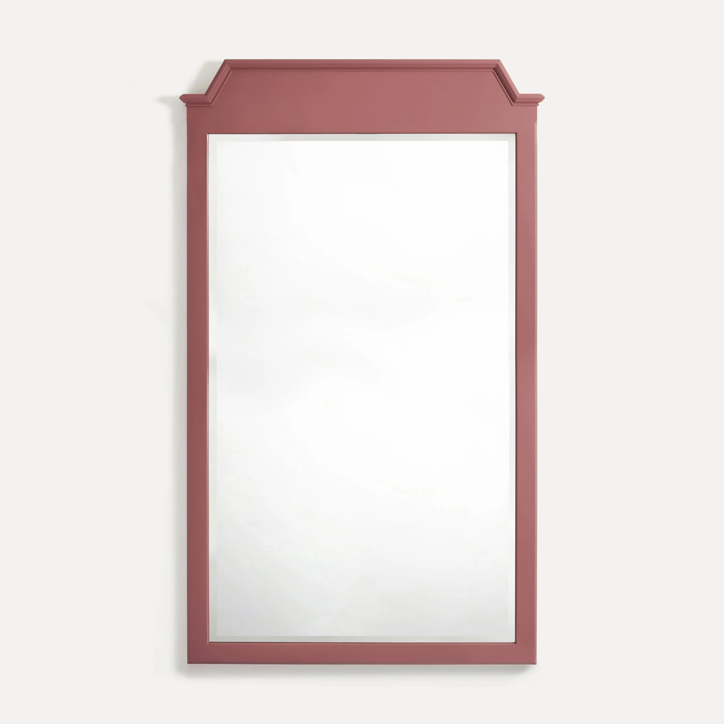 Rustic style semi bespoke hand painted traditional backless wooden mirrors designed by Imperfect Interiors and Pilgrim House