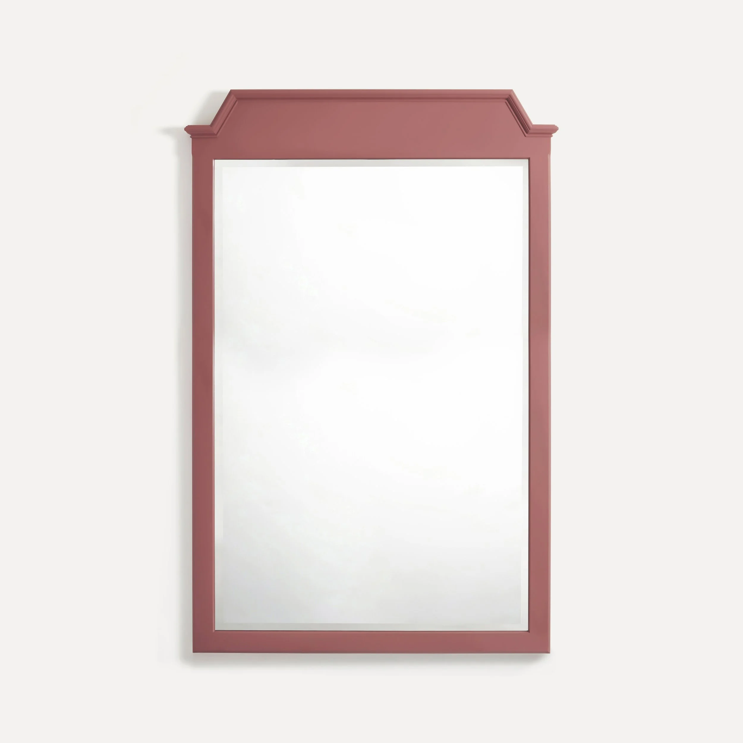 Rustic style semi bespoke hand painted traditional backless wooden mirrors designed by Imperfect Interiors and Pilgrim House