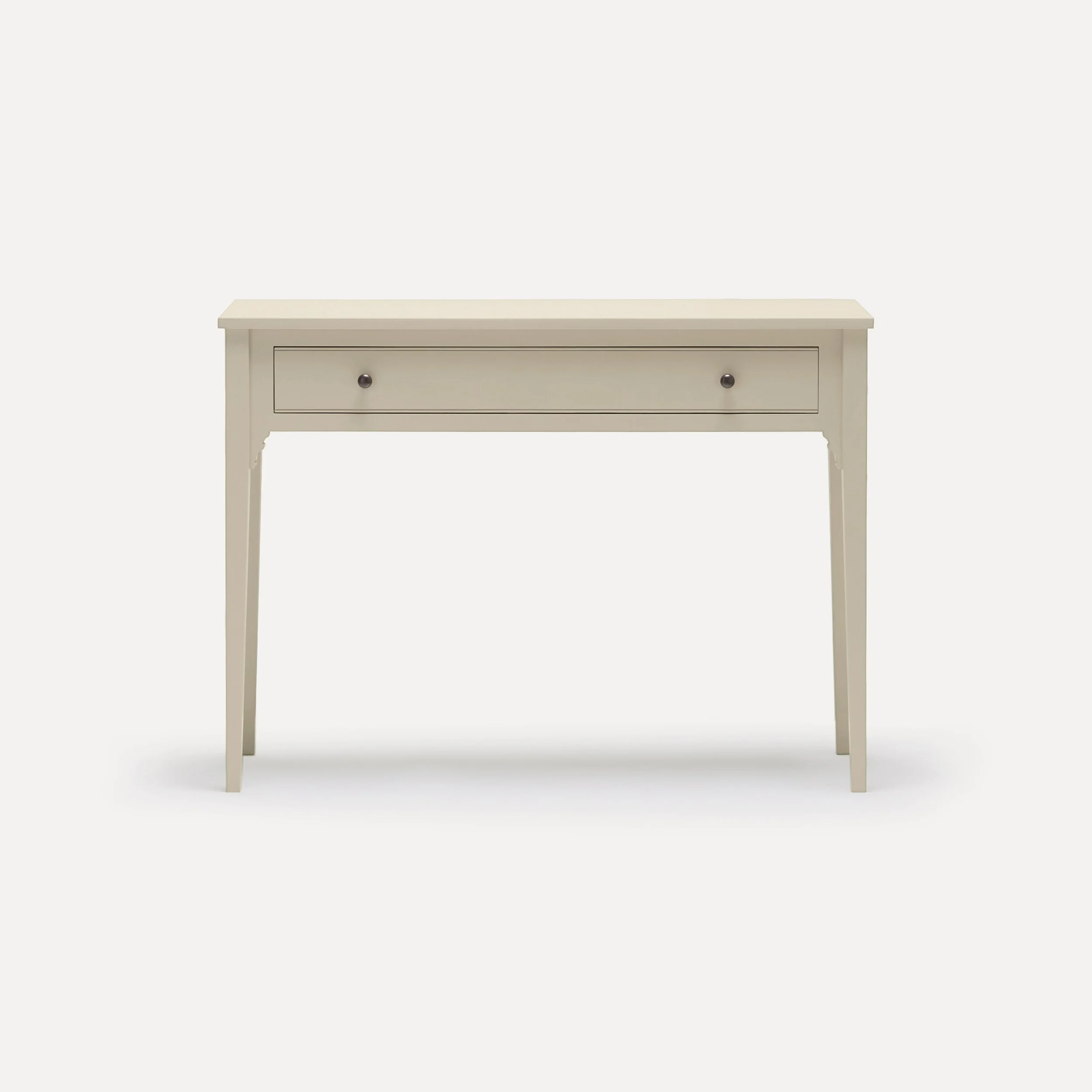 Georgian style semi bespoke hand painted traditional desk console designed by Imperfect Interiors and Pilgrim House