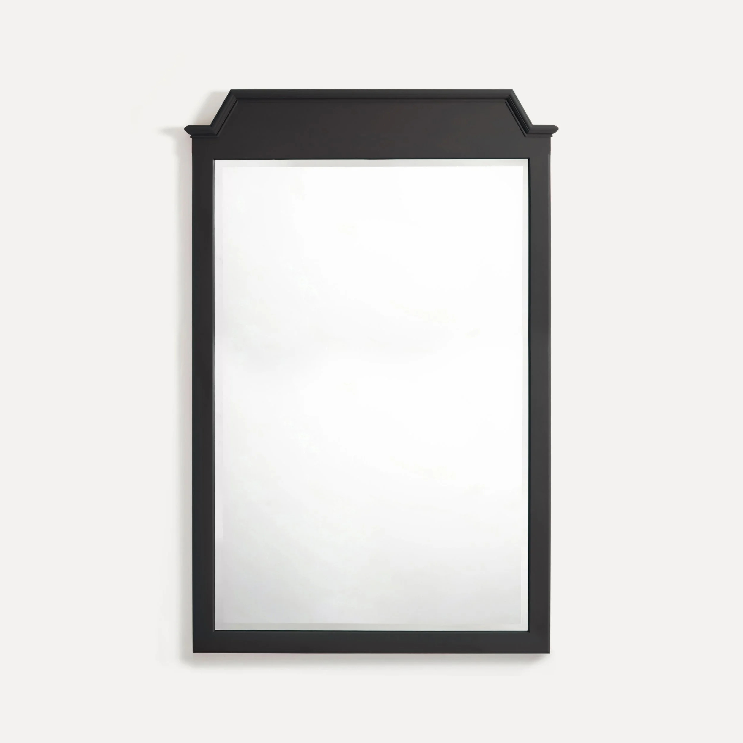 Rustic style semi bespoke hand painted traditional backless wooden mirrors designed by Imperfect Interiors and Pilgrim House