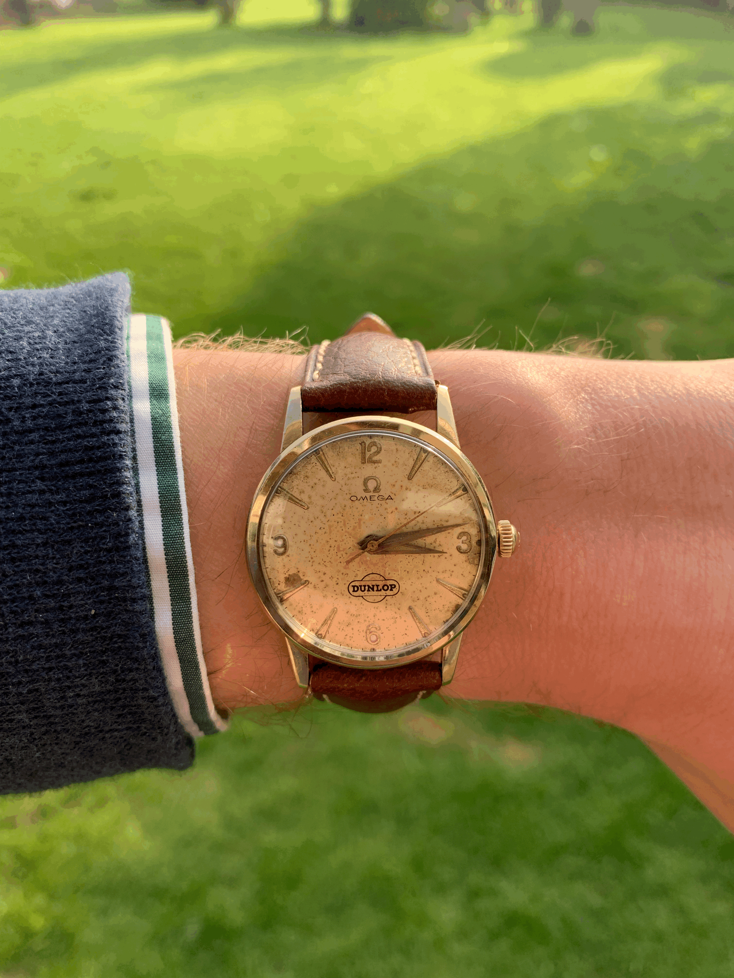 Vintage Omega Gold Automatic 'DUNLOP'