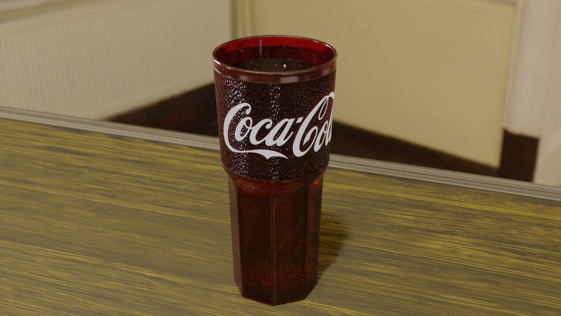 A rendering of a Coke cup - 2023