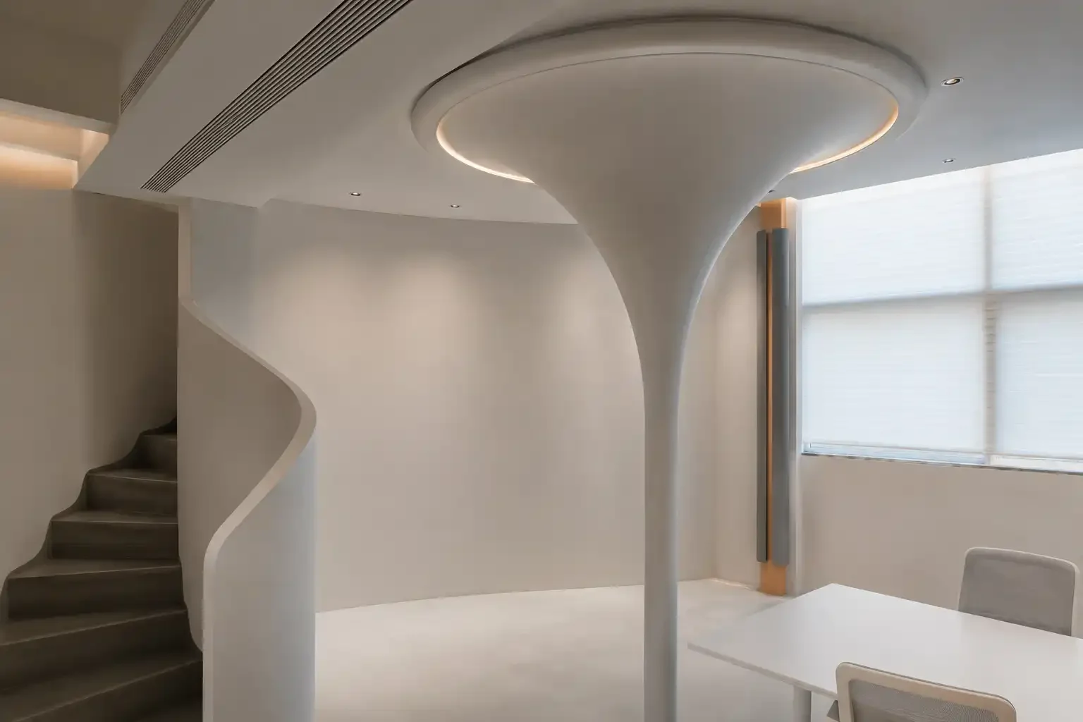 Microcement for Curved Walls, Columns and Rounded Corners in Singapore