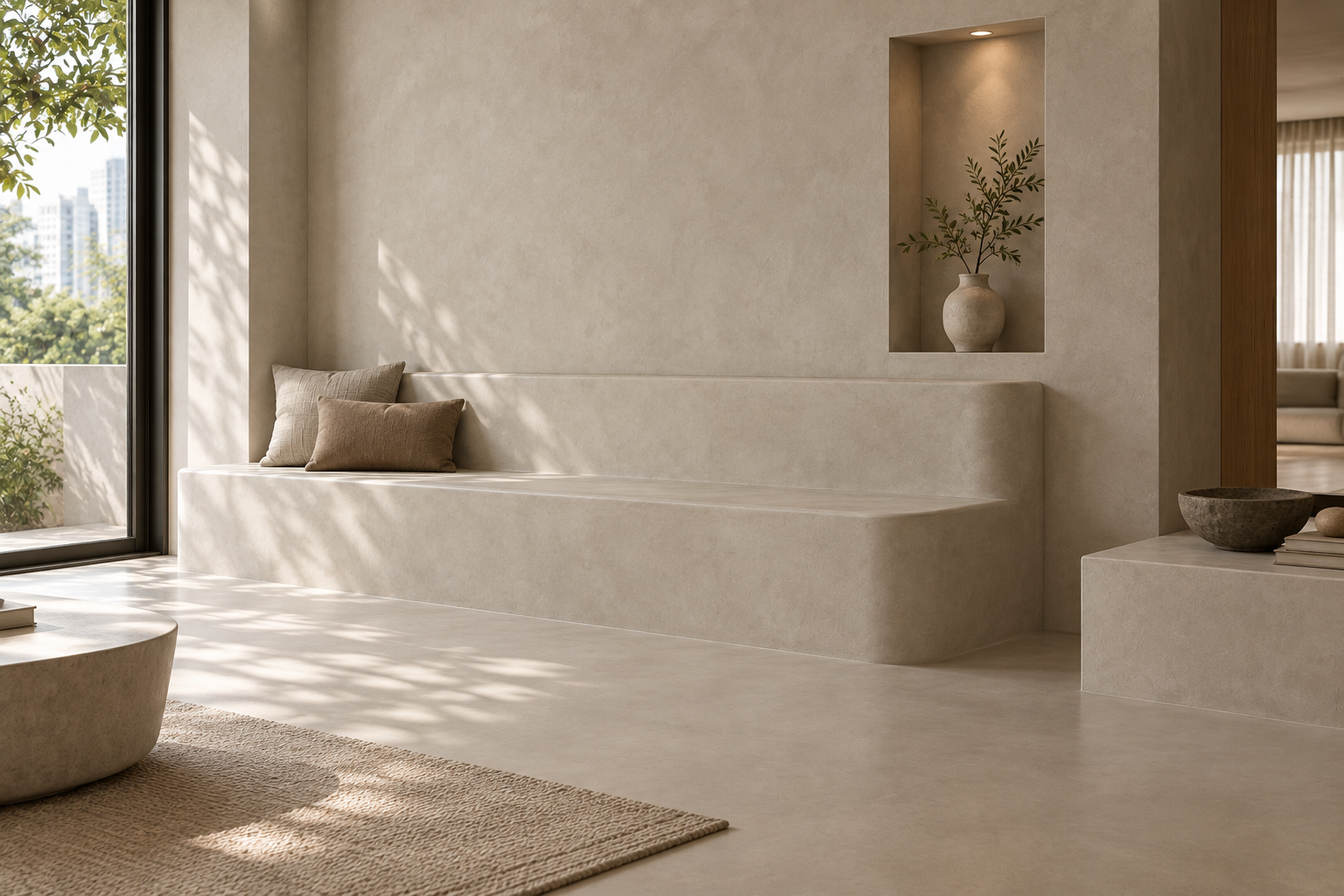 Microcement for Built-In Furniture and Selected Custom Surfaces