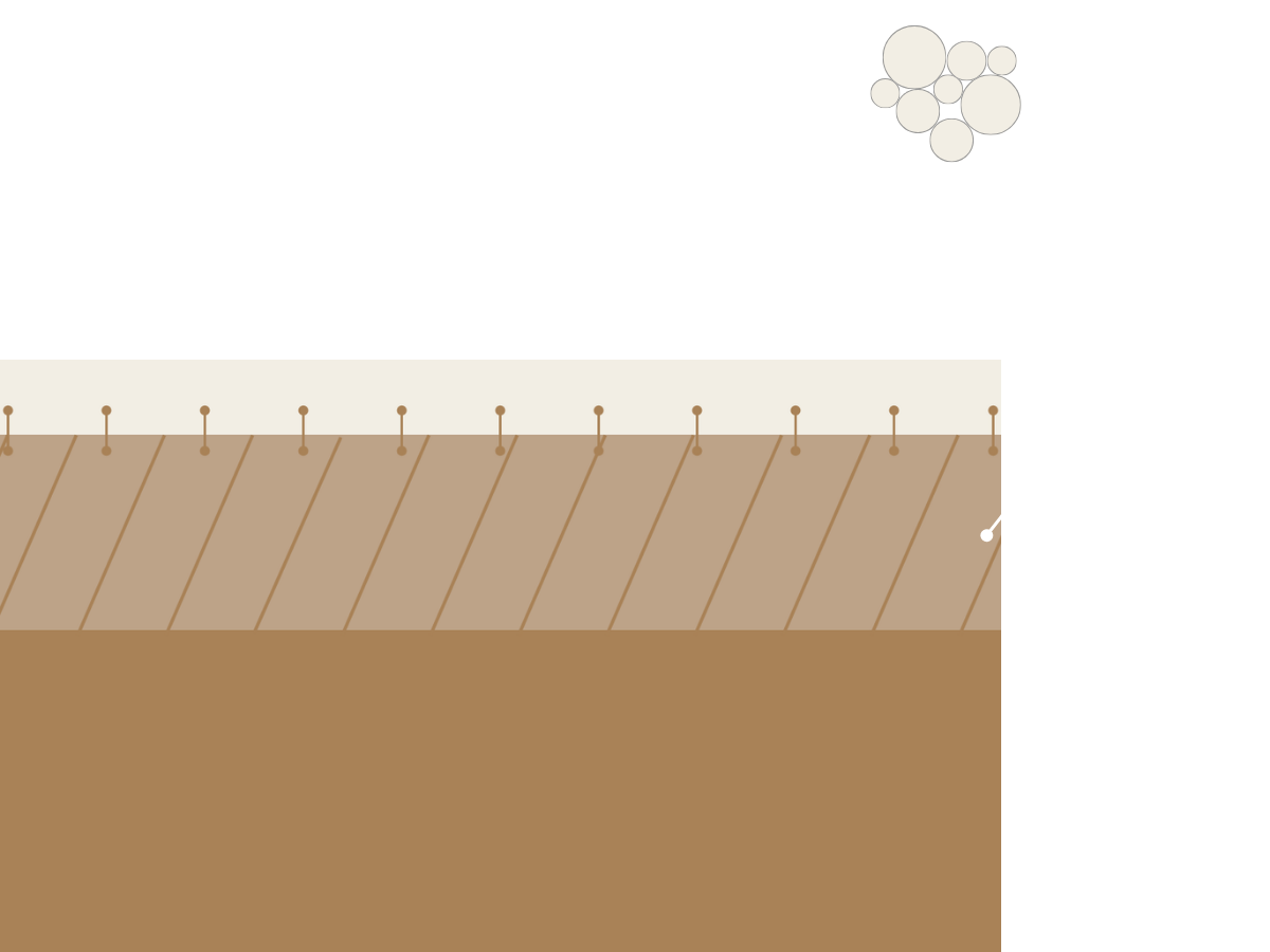 Diagram of the Semiforêt microcement sealed finish protection system