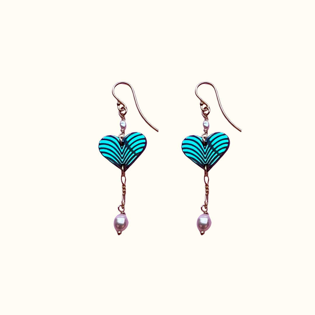 Julemærkehjemmene øreringe grønne Grube Graphics Jewellery.png