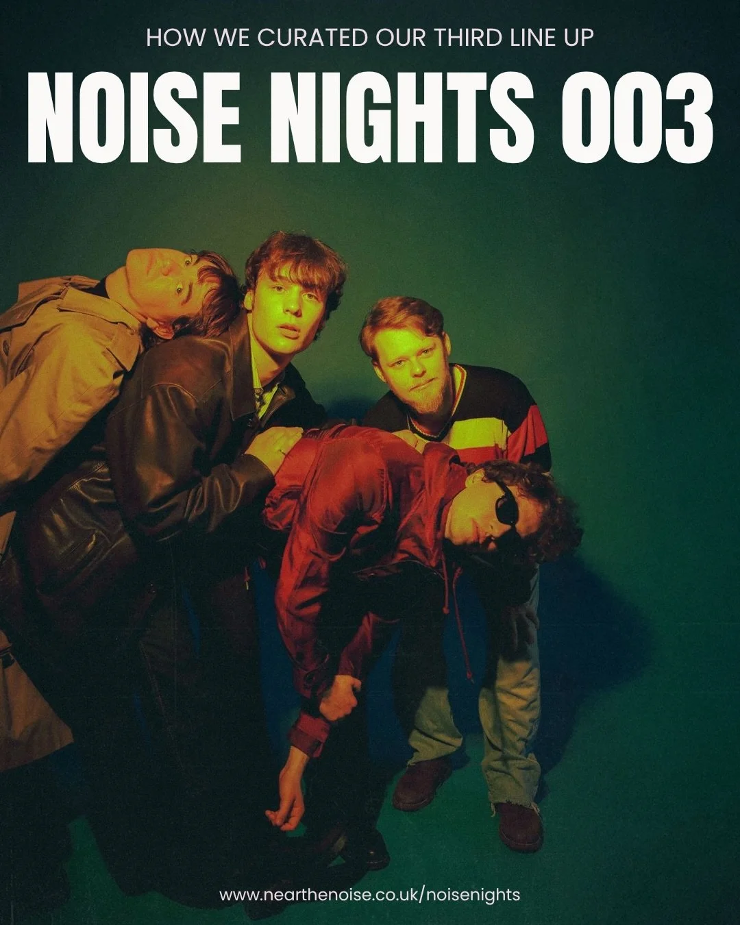 Noise Nights 003 is less than a week away.

Secure your ticket now via the link in our bio.

#NearTheNoise #NoiseNights #NewIrishArtists