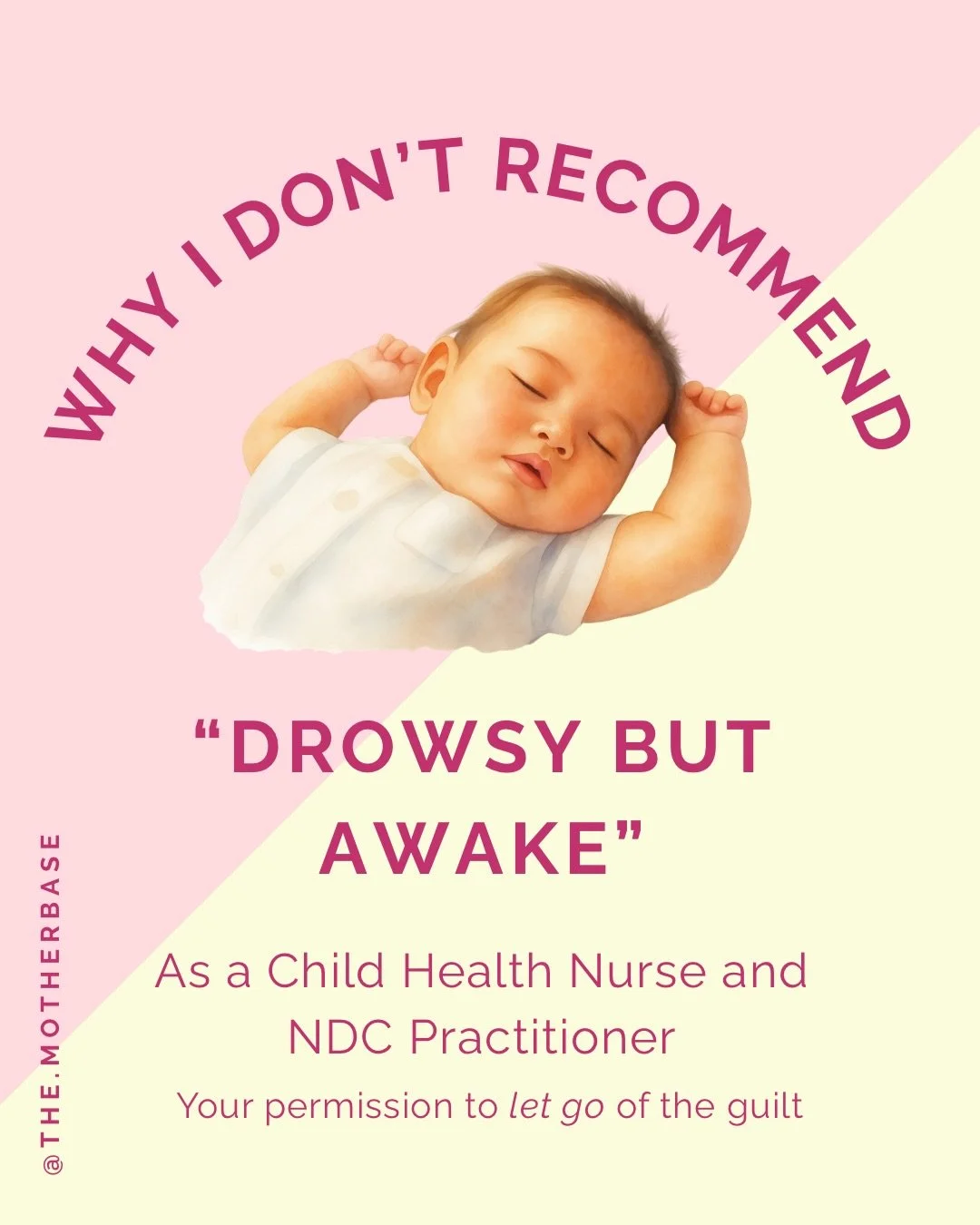 🌙Has &ldquo;Drowsy but Awake&rdquo; worked for you? I can tell you, for many parents it doesn&rsquo;t. 

🌙Unfortunately it was never based on a baby&rsquo;s biological behaviours, but simply Western culture&rsquo;s obsession with trying to control 
