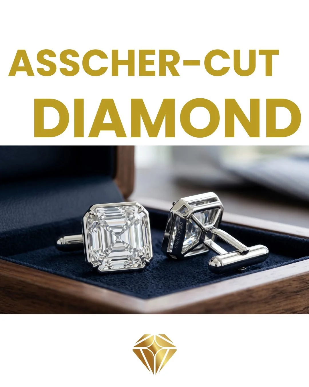 Architectural brilliance.
Custom 5-carat Asscher cut lab diamond in platinum cufflinks
only at Fine Diamonds Studio
#MensJewelry #MensAccessories #Cufflinks #GroomStyle #GroomsAccessories #WeddingDayReady #GroomOutfit #TailoredMenswear