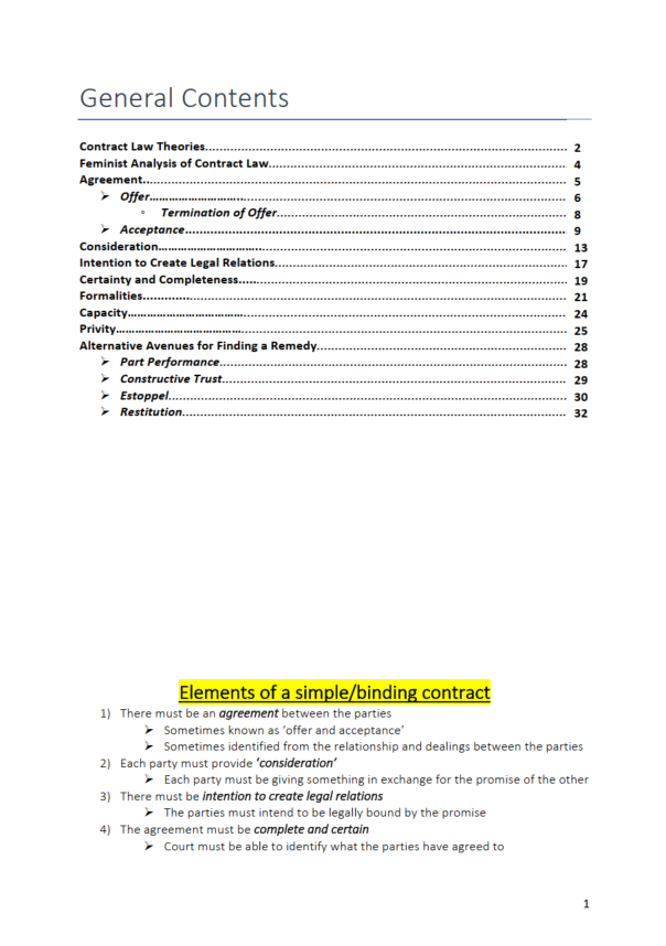 LLB120 Contract Law Notes photo 1.png