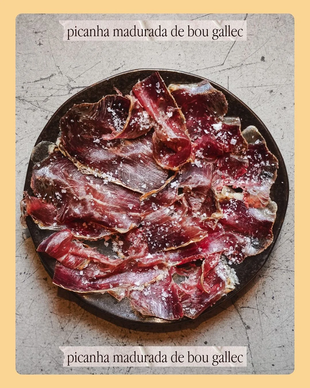 ara que mirem a la tardor, recuperem un cl&agrave;ssic de casa nostra: la picanha de bou gallec. 
la nostra, &eacute;s una picanha madurada m&eacute;s de 400 dies; concentraci&oacute; de gustos i olors; complexitat i umami a doll
a nosaltres ens agra