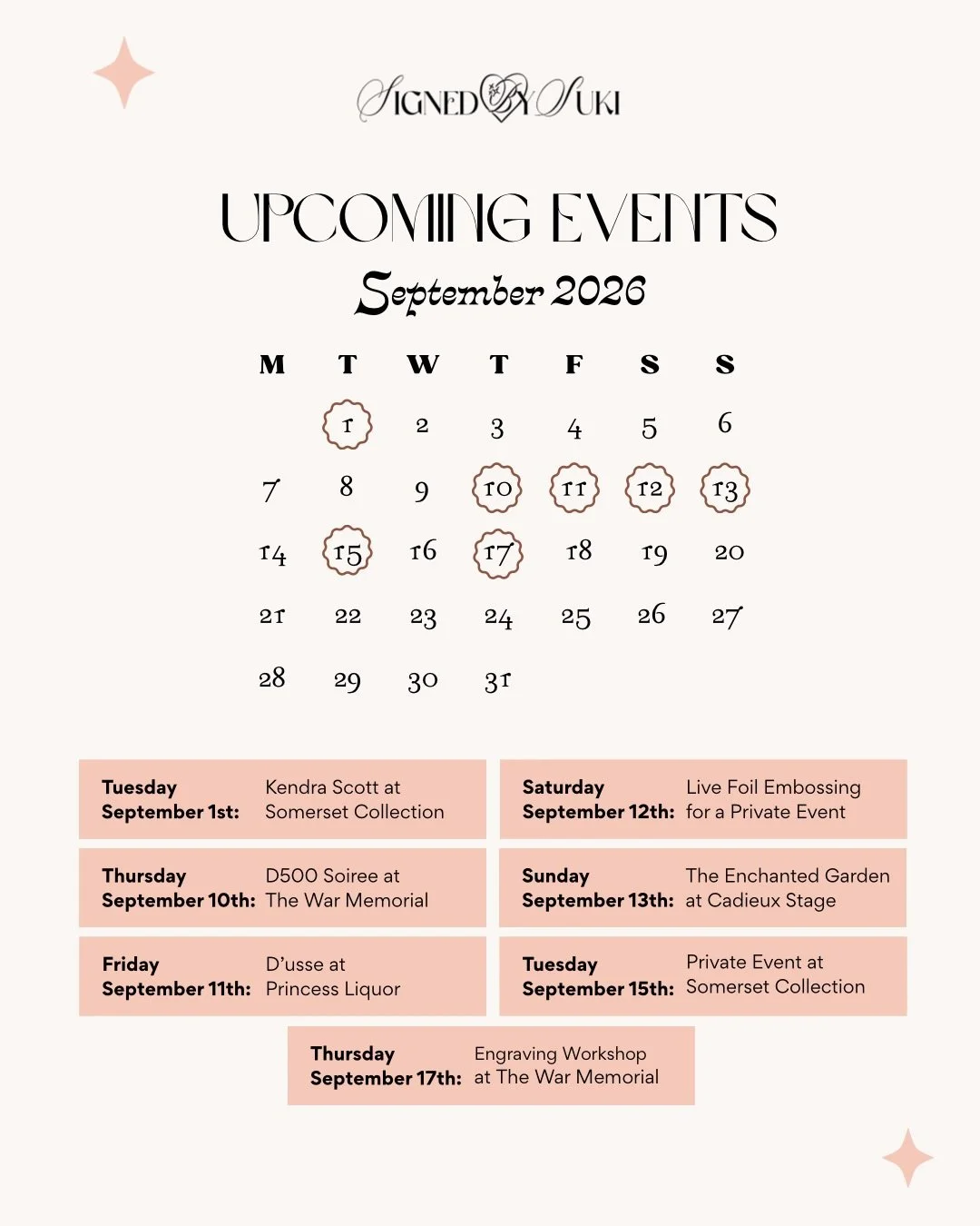 me 🤝 the war memorial this month

september calendar coming in hotttttt and not just because of the events on this calendar, but bc detroit in squeezing in the last bits of summer we&rsquo;ve got because of this (you could call) heatwave hehe

alrea